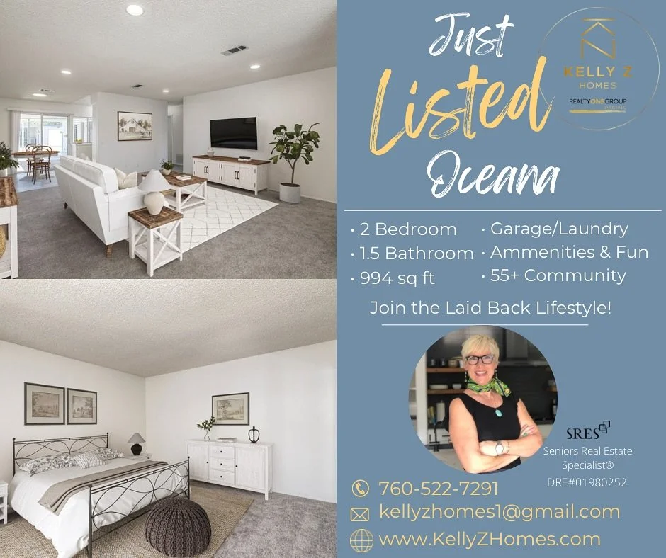 Did you know Oceanside Ca Ranks as a Top Place for Retirees?!! Now is your chance to own a piece of sunshine!  Welcome to 3839 Vista Campana S Unit 16, Oceanside, Ca. 92057

Discover the relaxed lifestyle at Oceana! Welcome home to this light-filled,