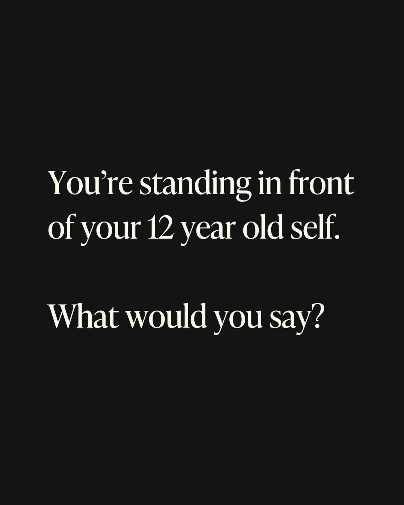 Close your eyes and picture your 12 year old self. You've been given a brief moment together...what would you tell her/him? 
.
.
#shestartsnow #innerwisdom  #healing #innerchild