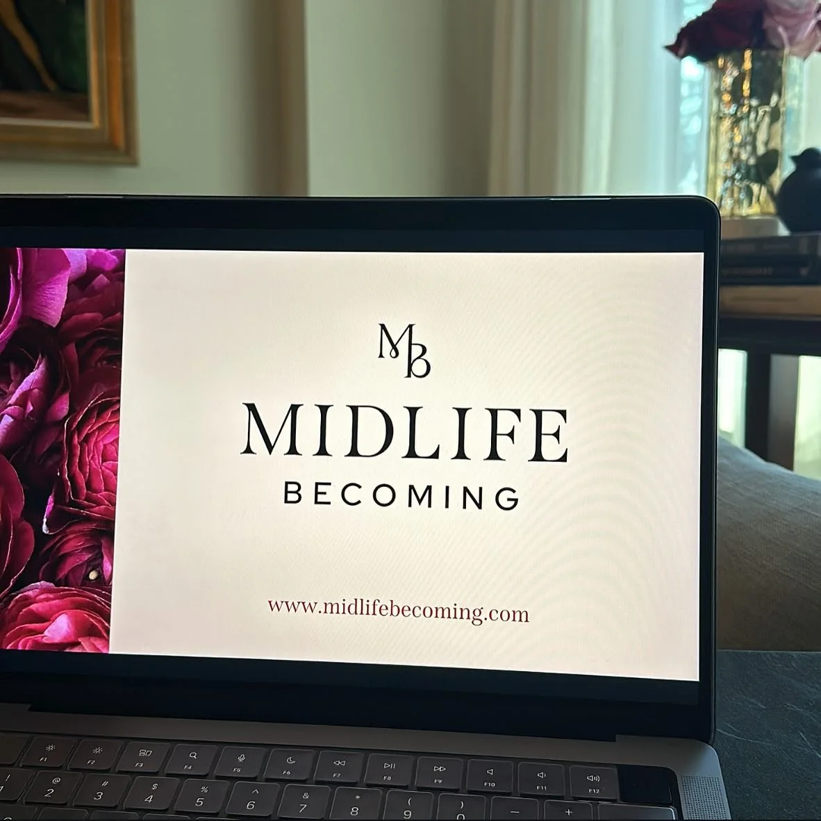 A sneak peek of the Midlife Becoming logo and the visual energy {swipe &gt; }&hellip;I&rsquo;ve been quietly working behind the scenes for months (and months, and months) to create an empowering and soulful community for vibrant midlife women who kno
