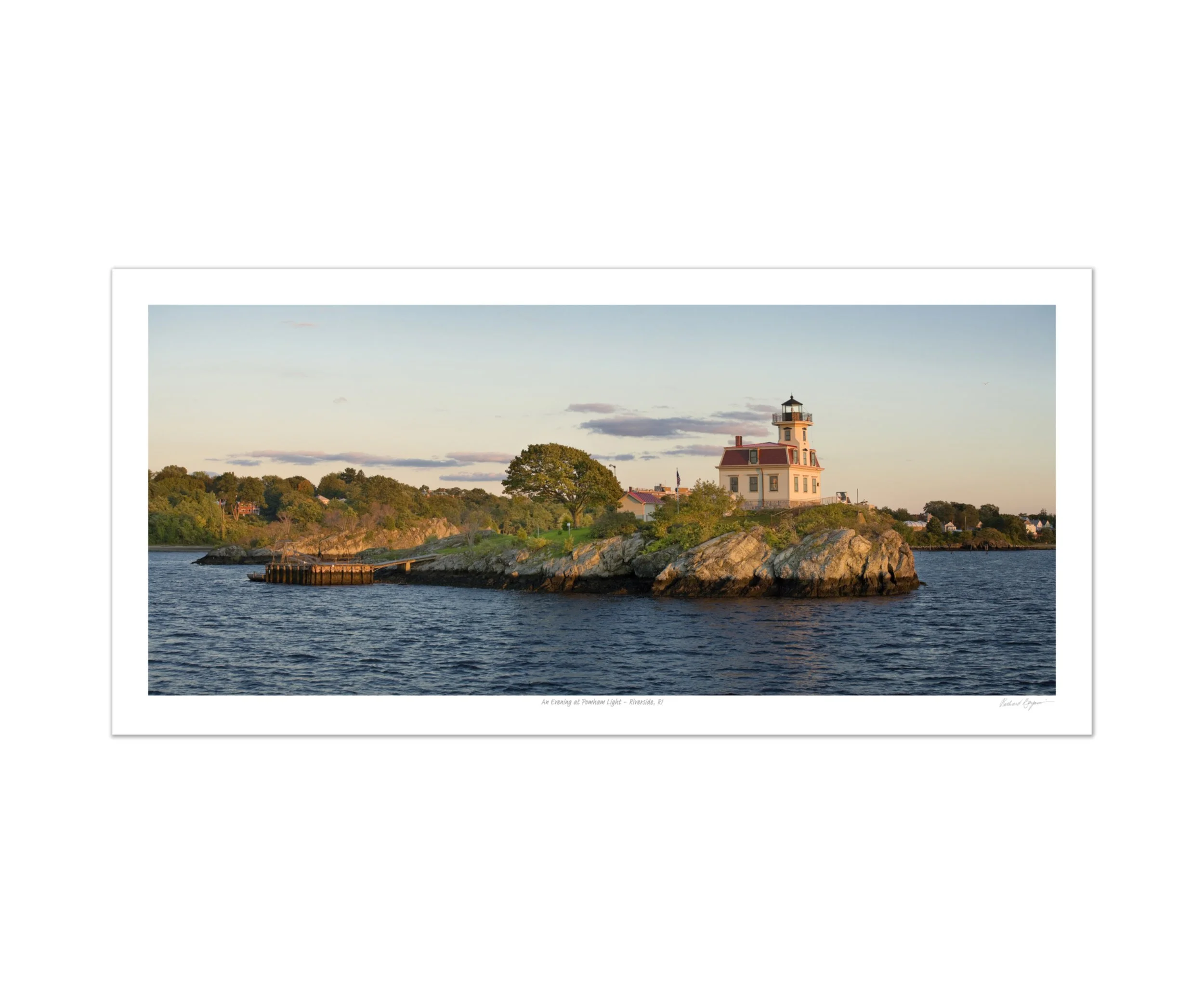 Richard Benjamin, "An Evening at Pomham Light - Riverside, RI"