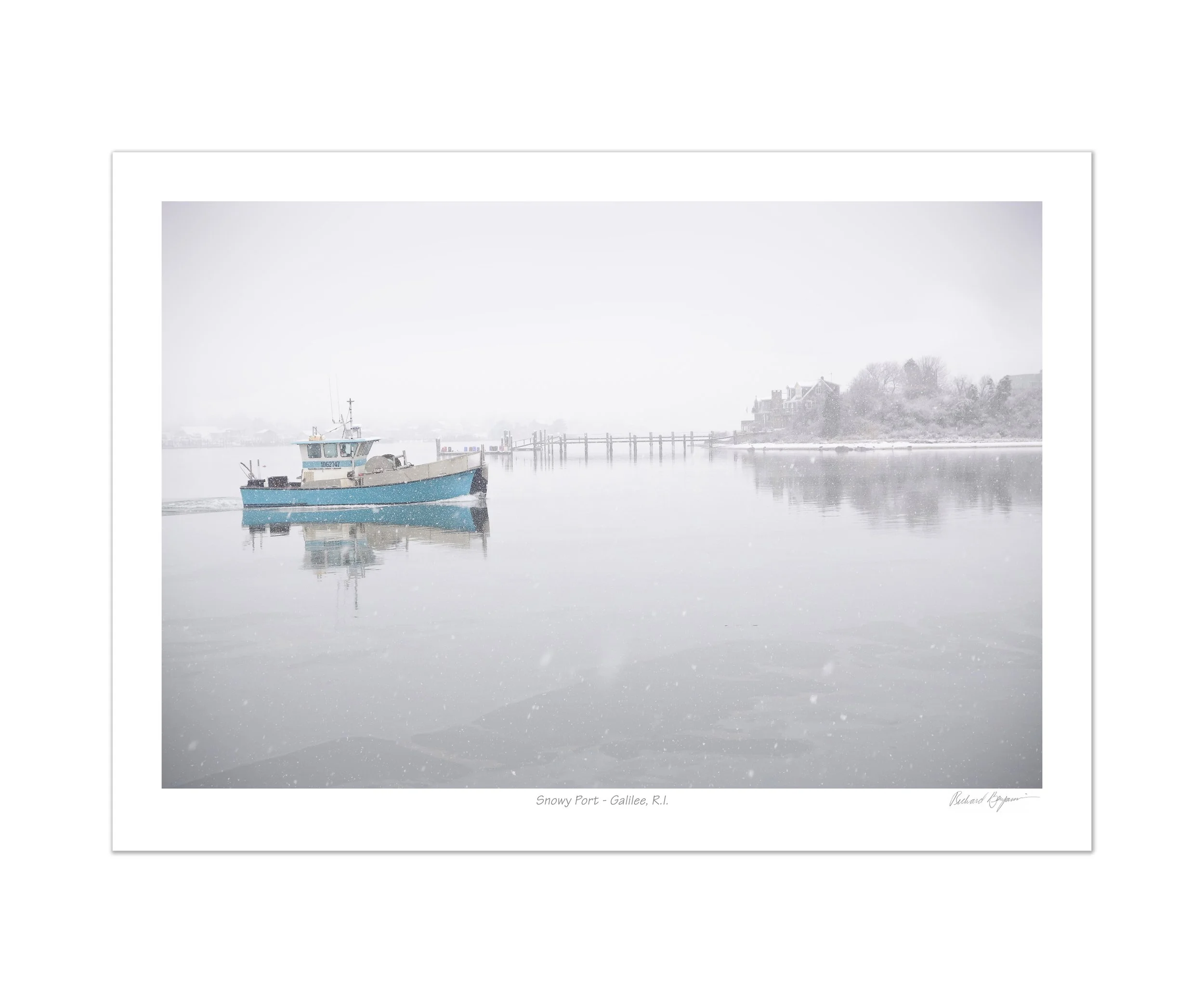 Richard Benjamin, "Snowy Port - Galilee, RI"