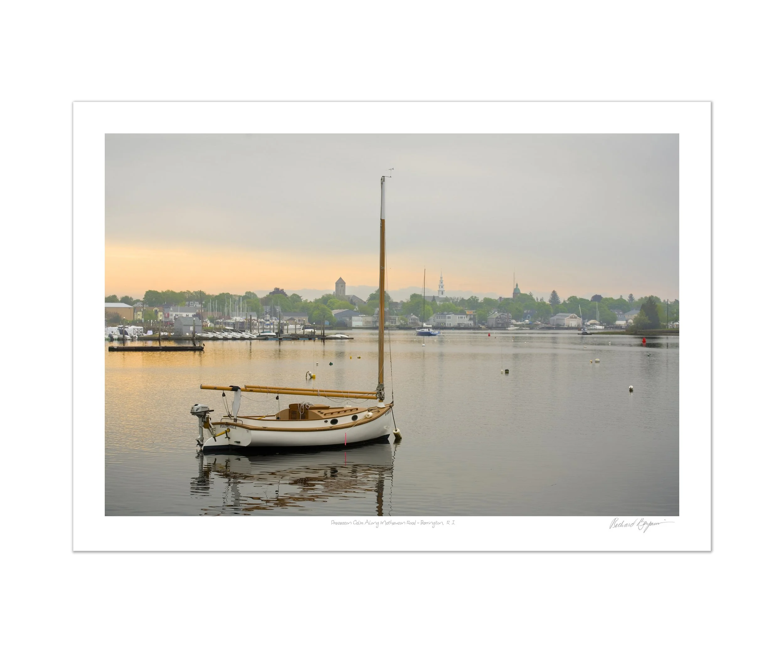 Richard Benjamin, "Preseason Calm Along Mathewson Road - Barrington, RI"