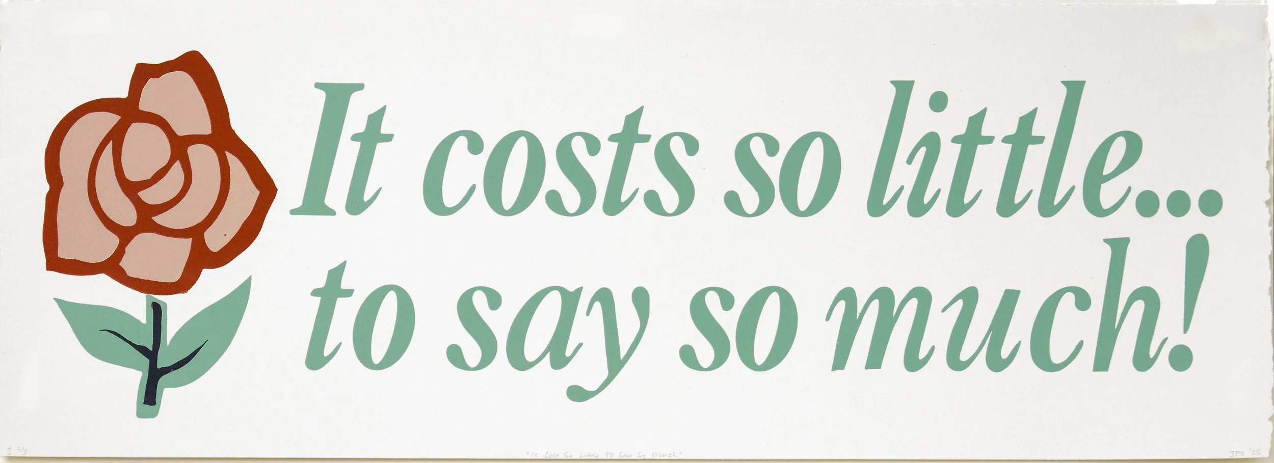 Joanna Paige Silver, "It Costs So Little to Say So Much" (2025)