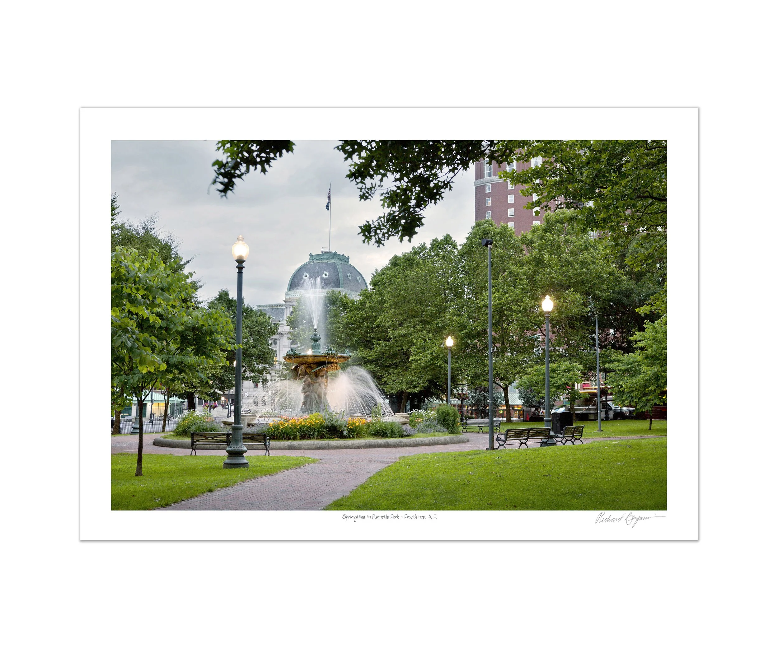 Richard Benjamin, "Springtime in Burnside Park - Providence, RI"