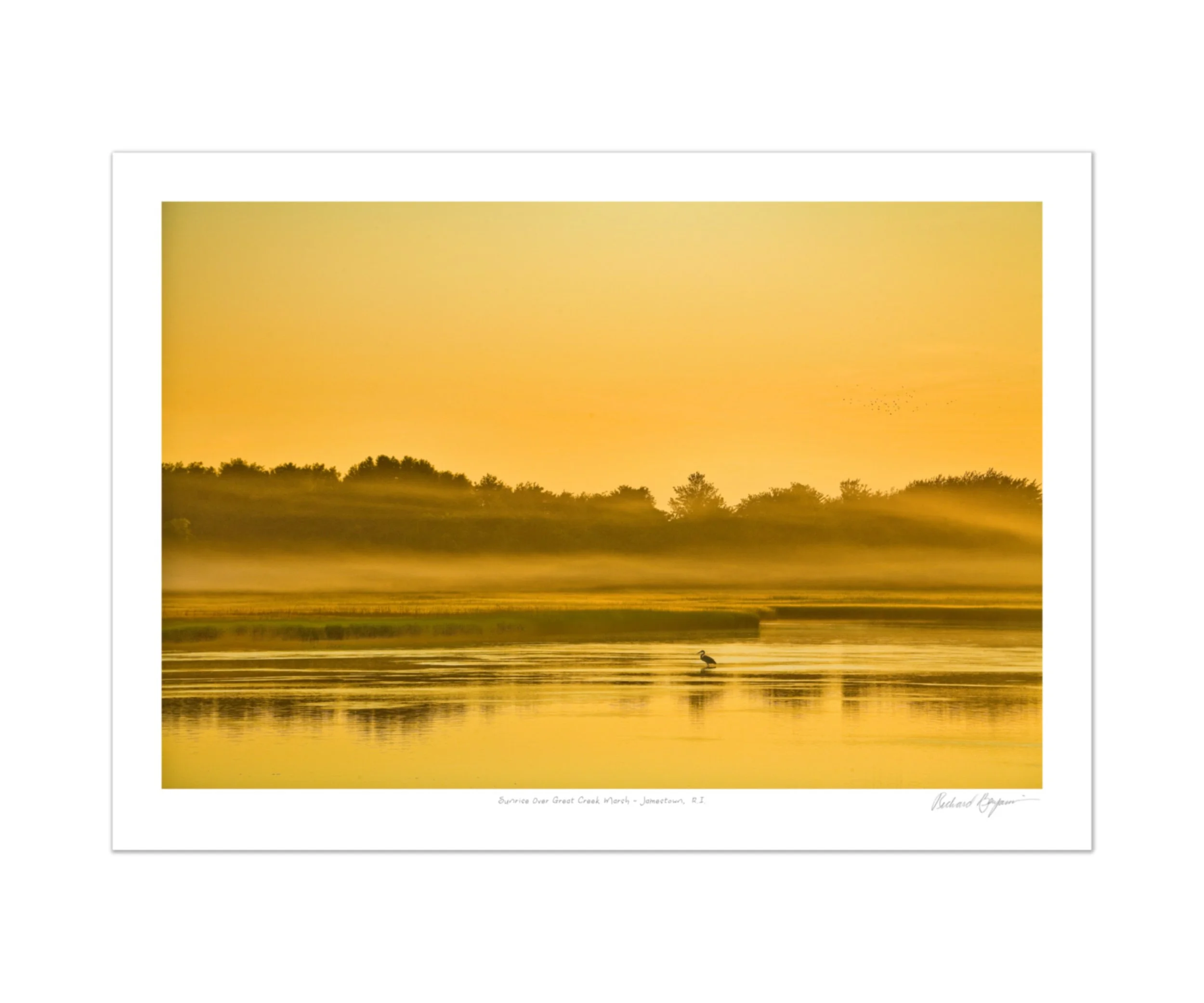 Richard Benjamin, "Sunrise Over Great Creek Marsh - Jamestown RI"
