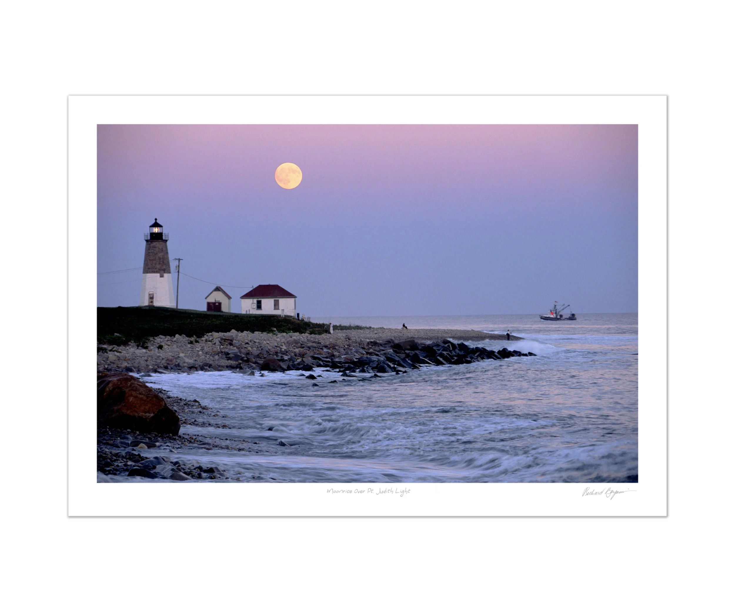 Richard Benjamin, "Moonrise Over Pt. Judith Light"