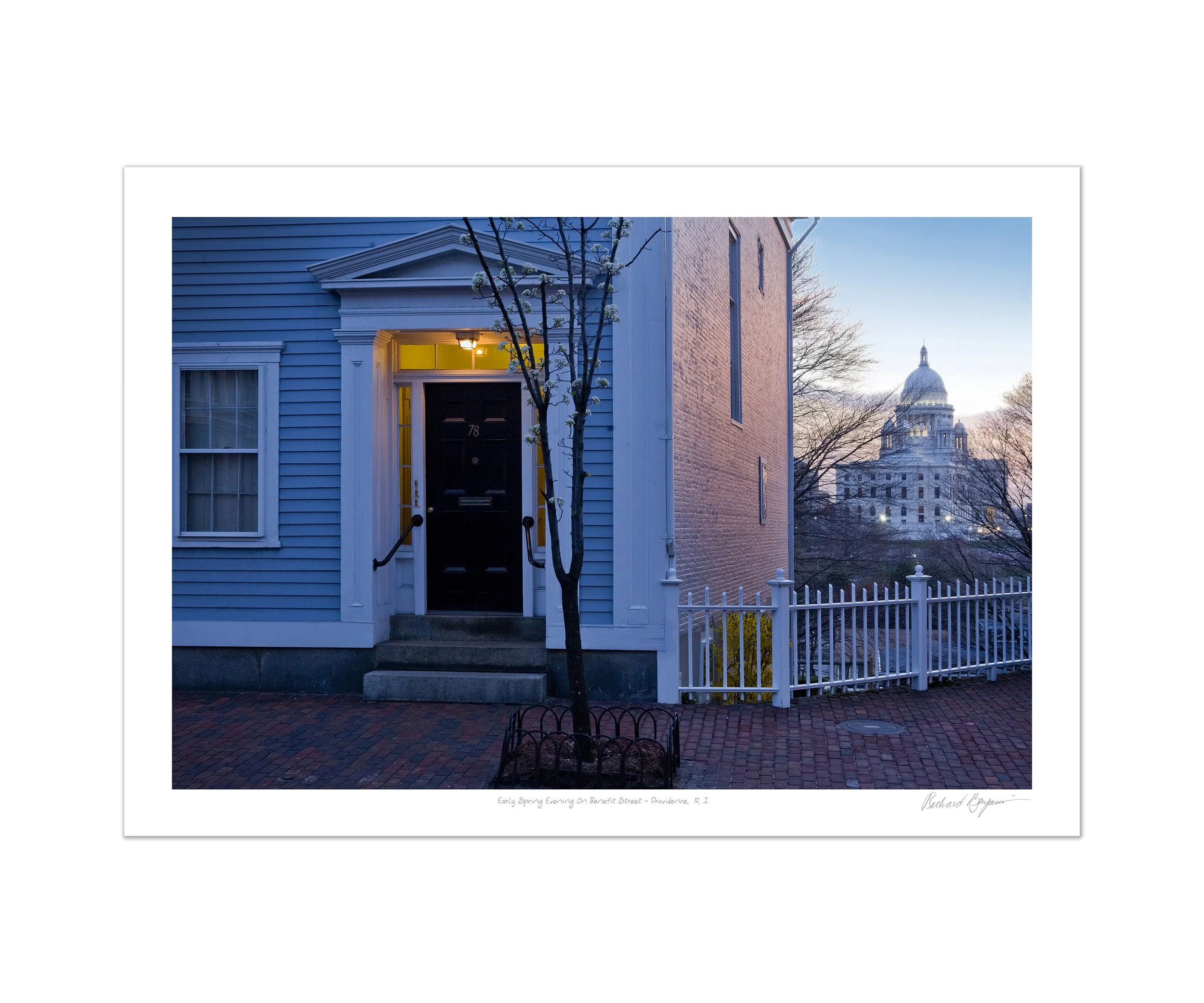 2R5149 Early Spring Evening On Benefit Street ~ Providence, R.I.jpg