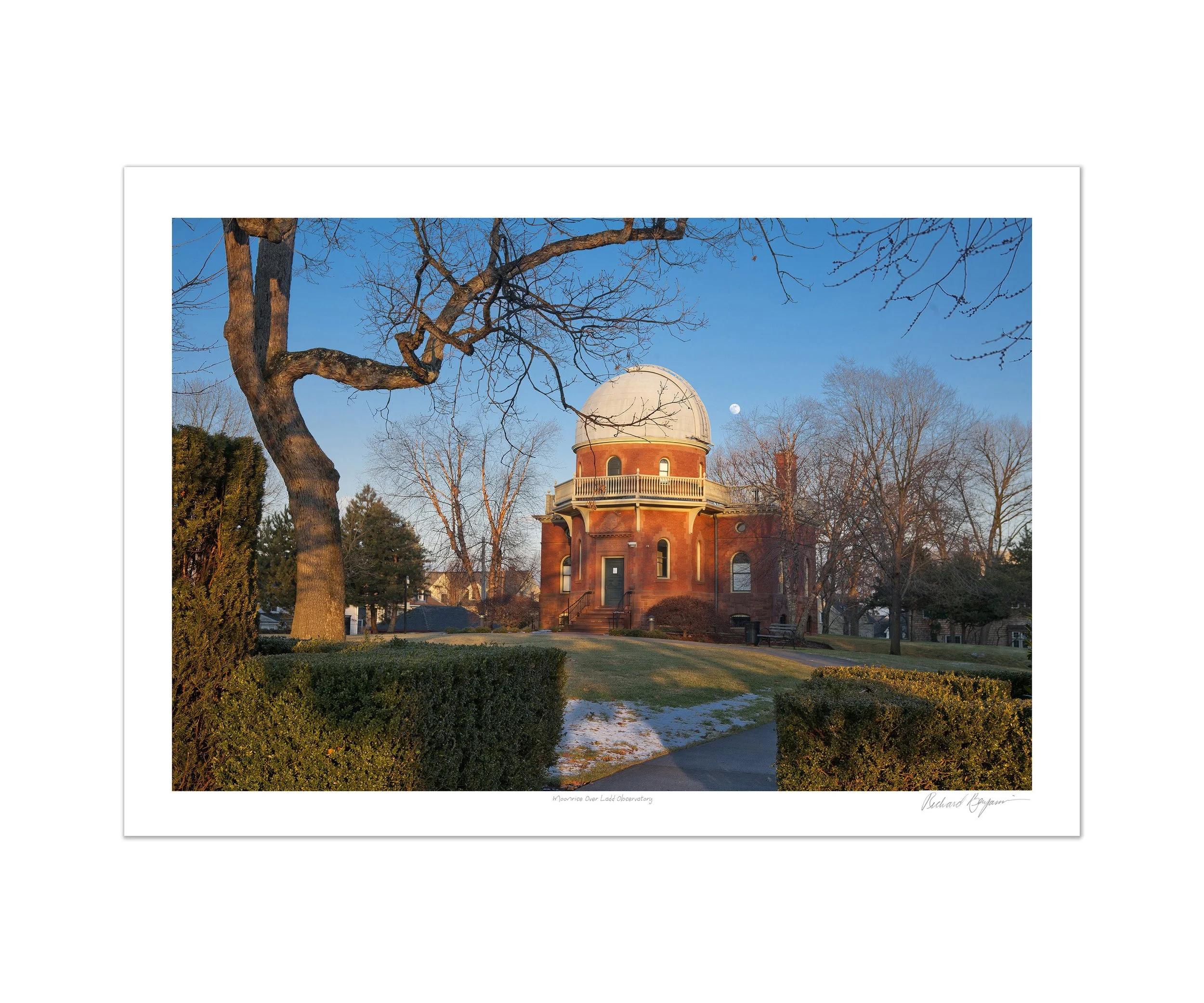Richard Benjamin, "Moonrise Over Ladd Observatory"