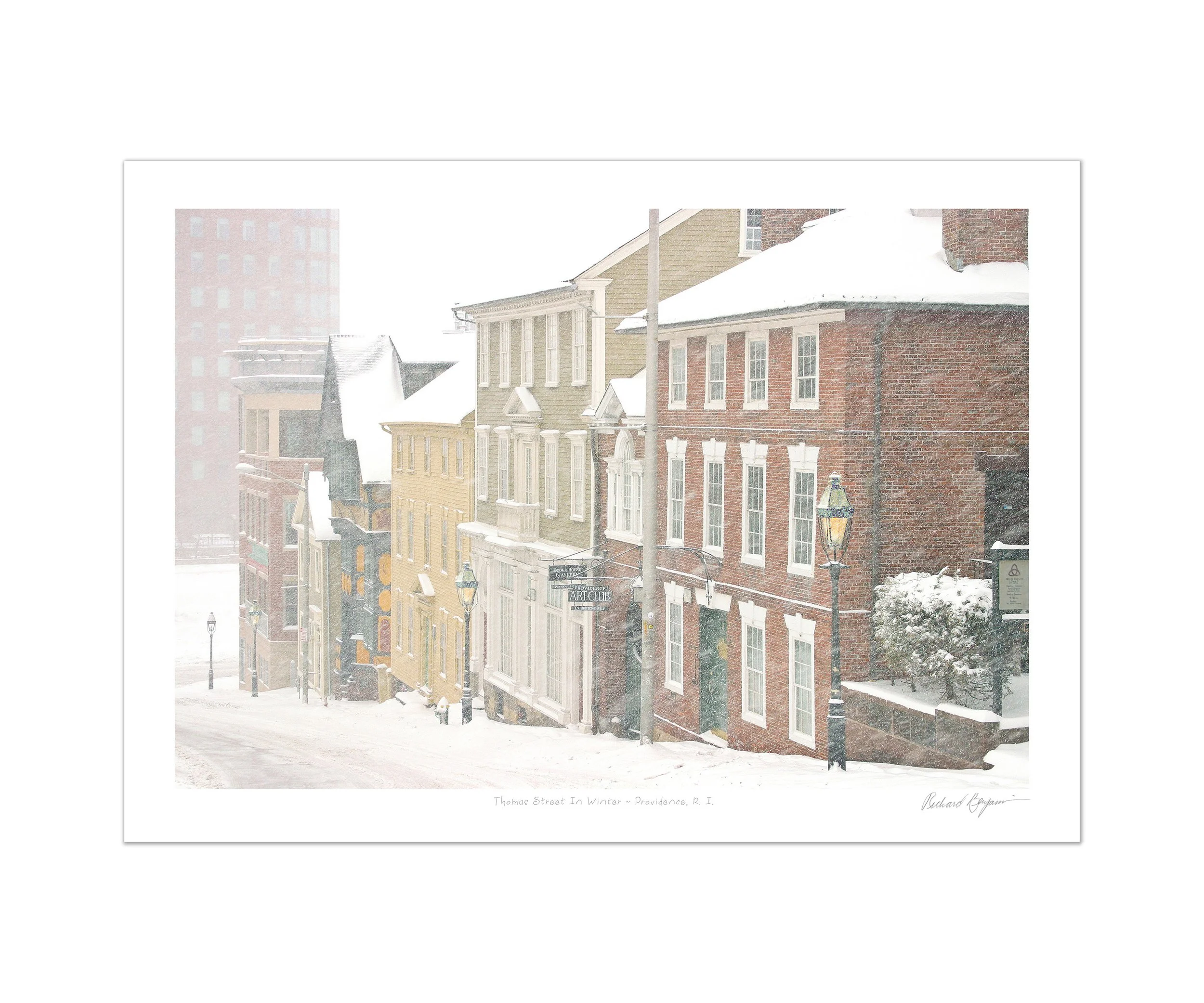 Richard Benjamin, "Thomas Street in Winter - Providence, RI"