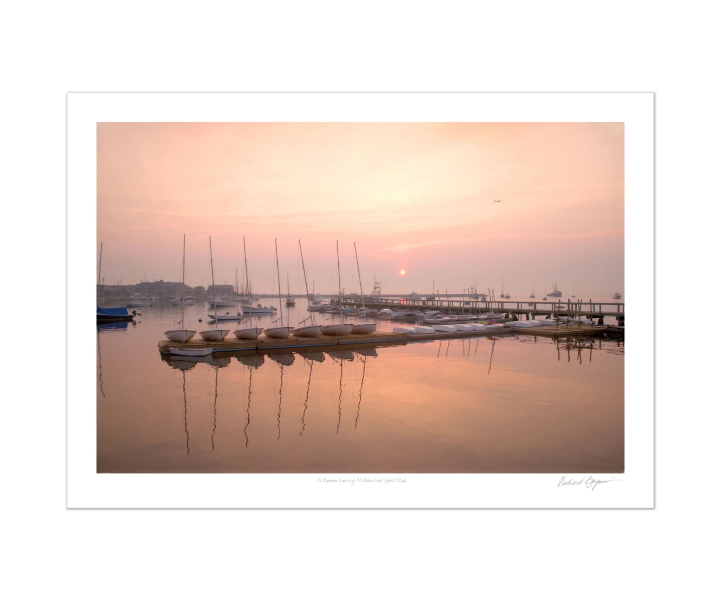 Richard Benjamin, "A Summer Evening at Sakonnet Yacht Club"