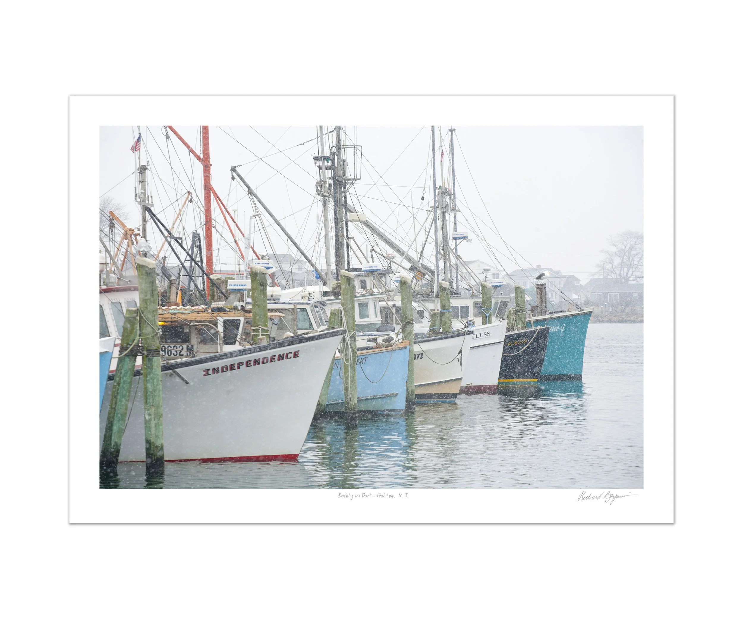 Richard Benjamin, "Safely in Port - Galilee, RI"