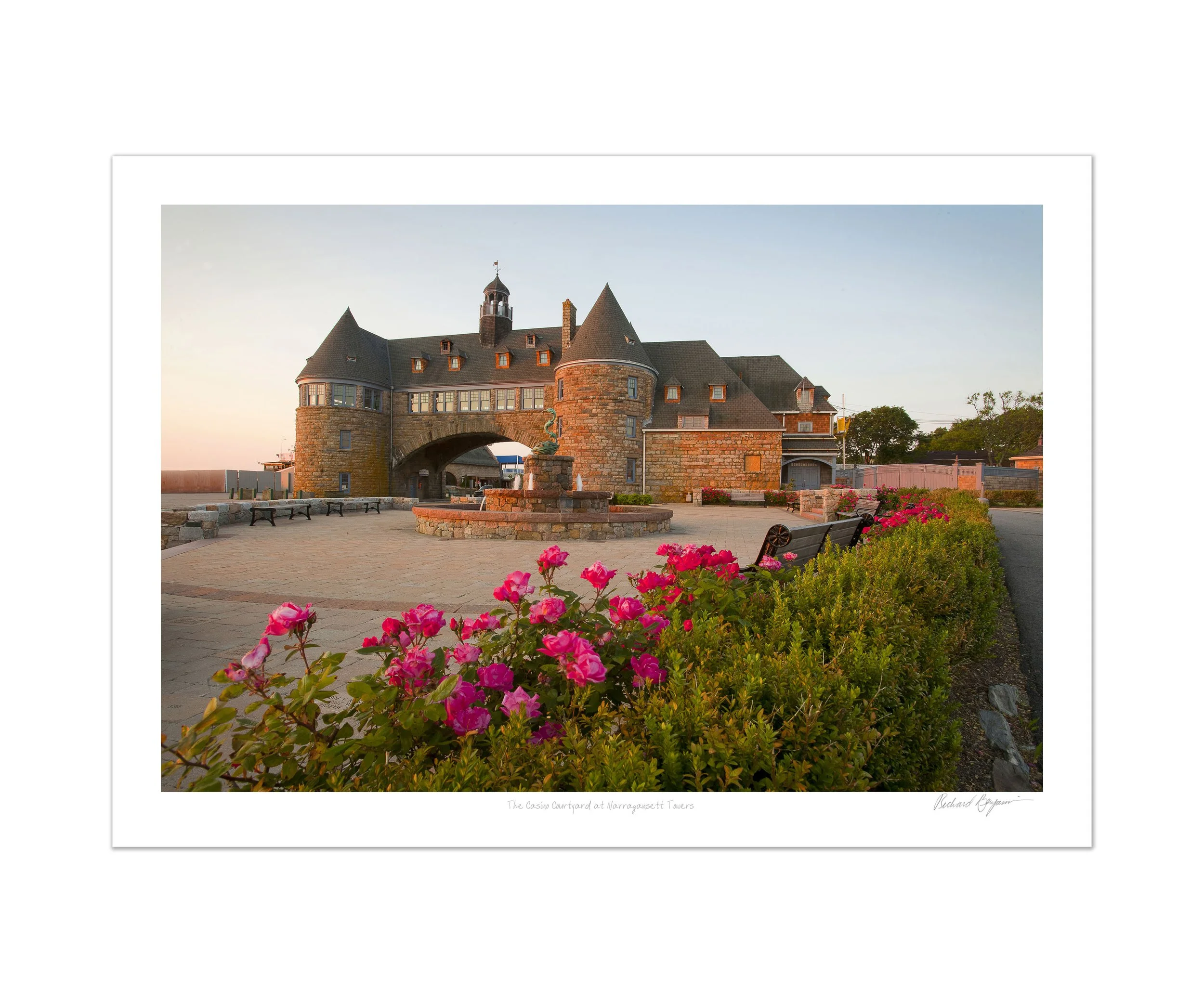 Richard Benjamin, "The Casino Courtyard at Narragansett Towers"