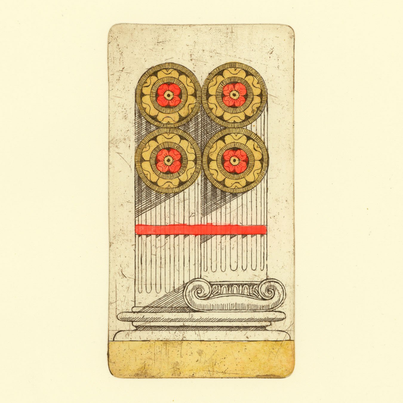 Michael Ezzell, "Four of Coins"