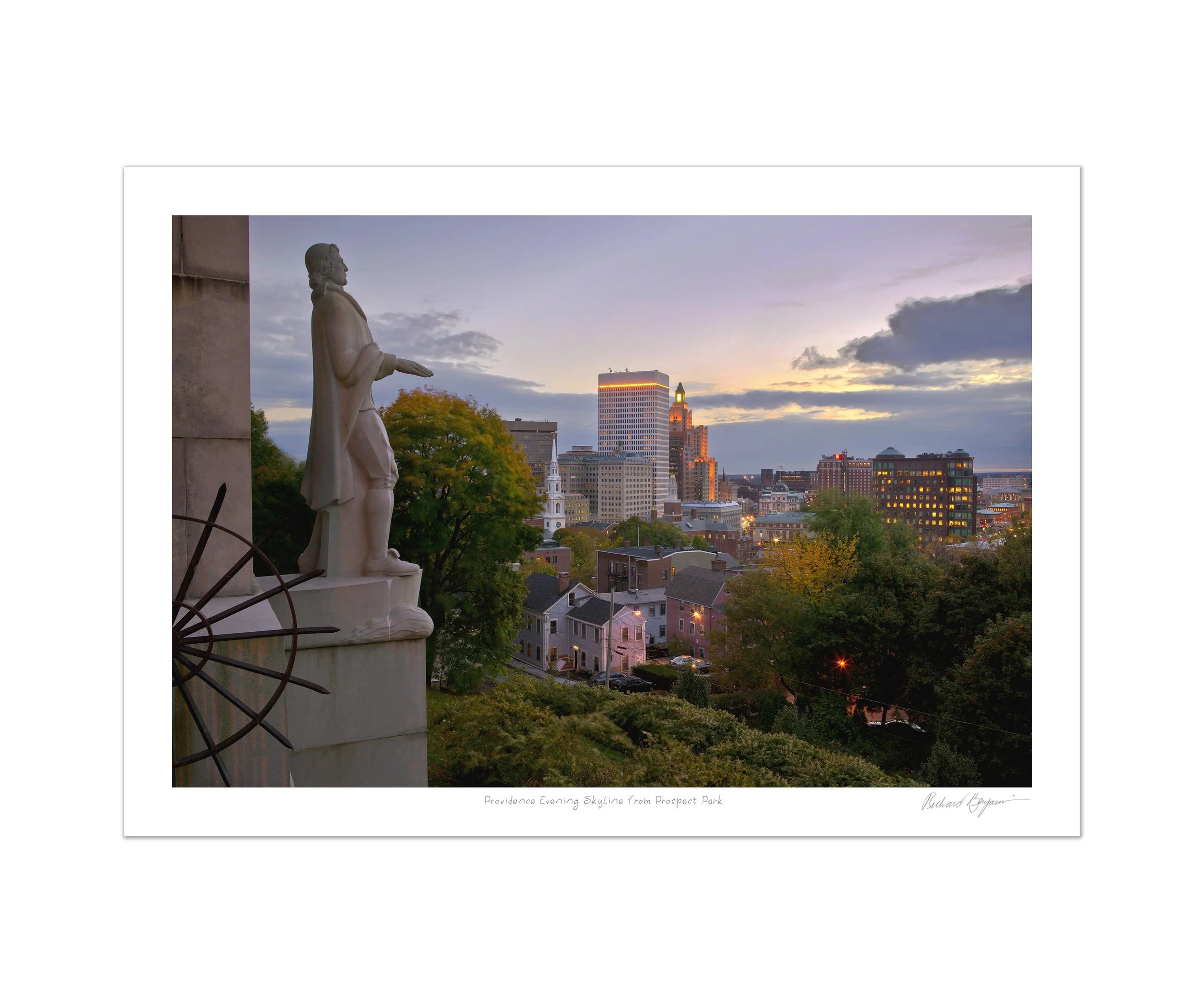Richard Benjamin, "Providence Skyline from Prospect Park"