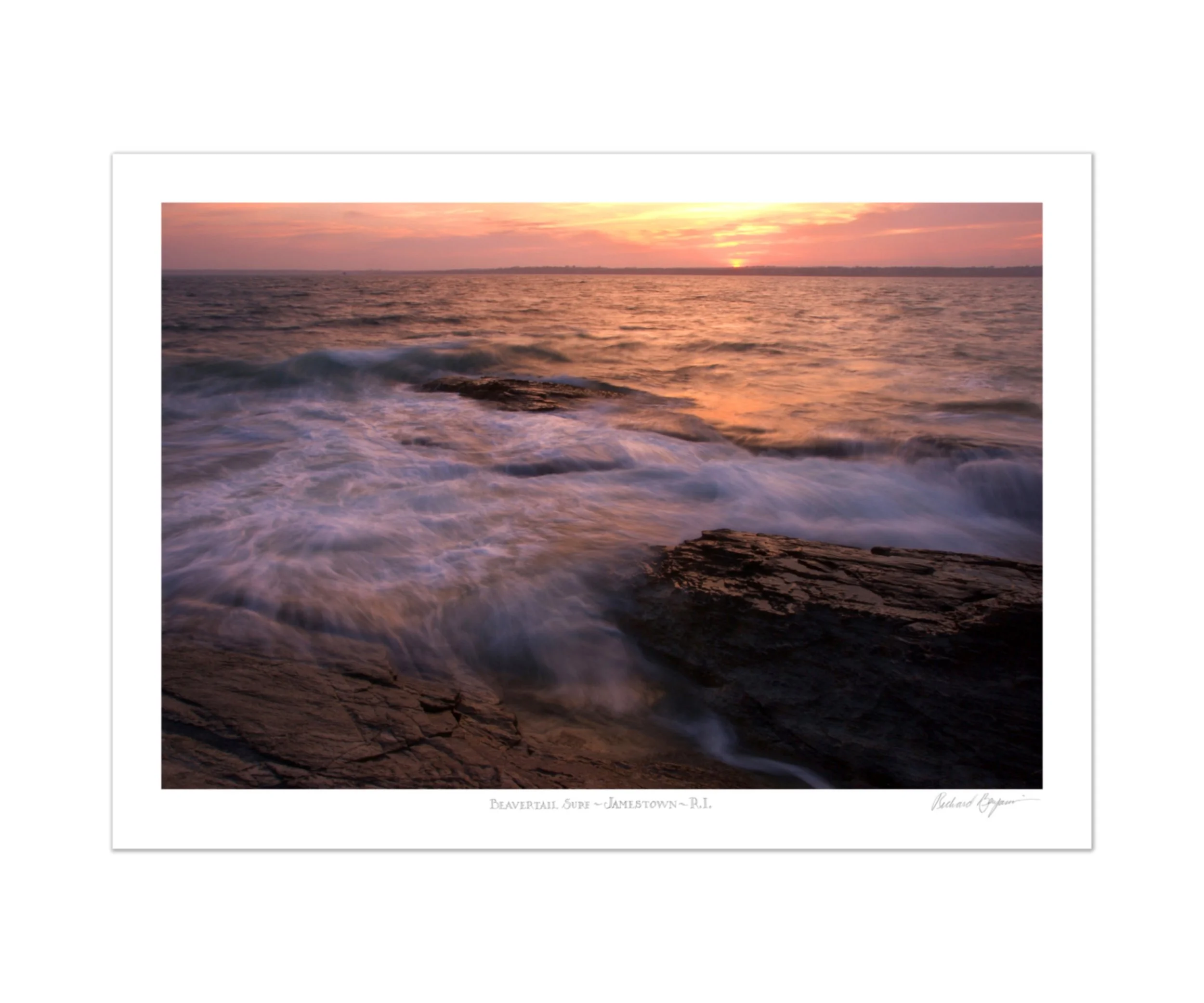 Richard Benjamin, "Beavertail Surf - Jamestown, RI"