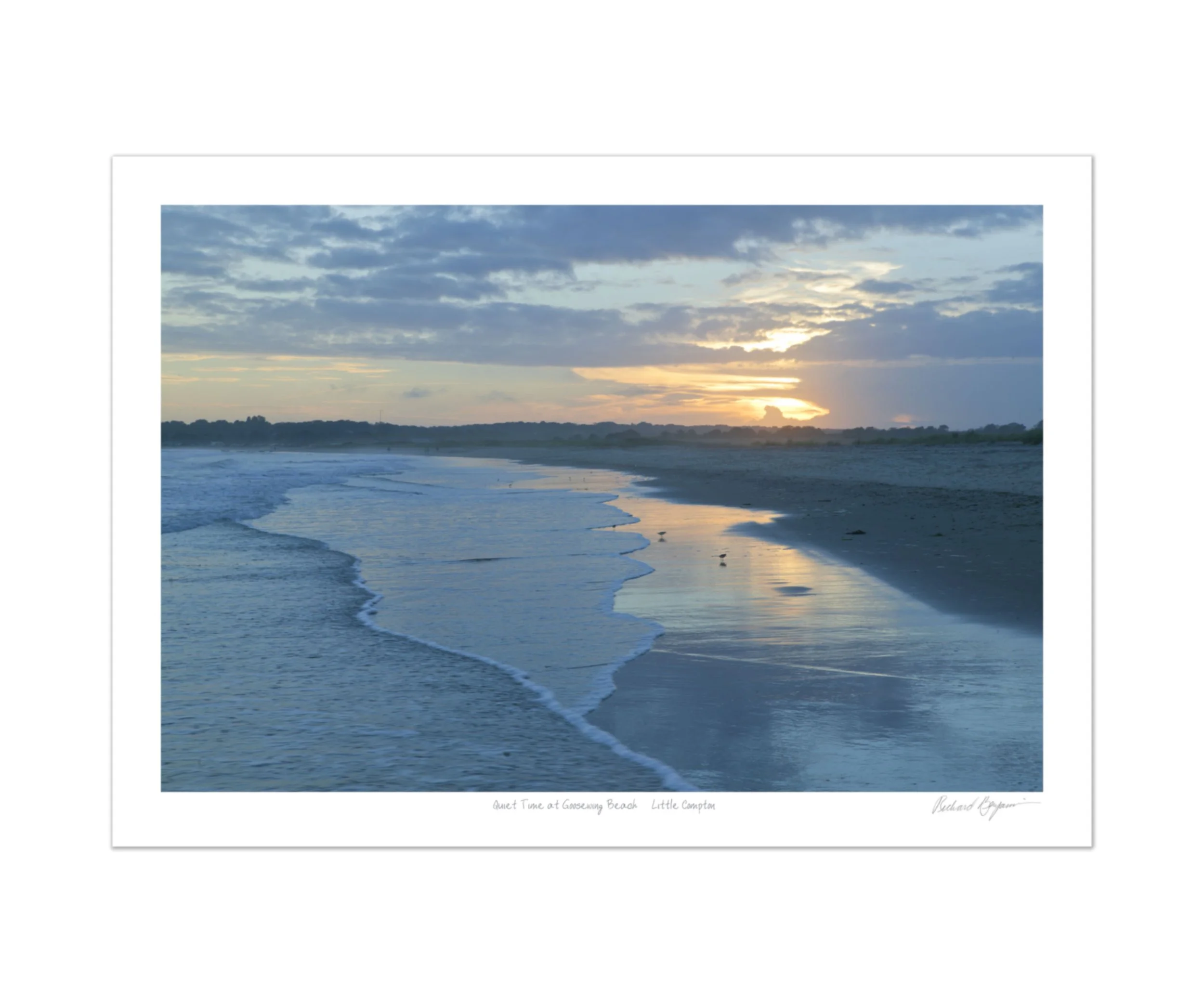 Richard Benjamin, "Quiet Time at Goosewing Beach - Little Compton, RI"