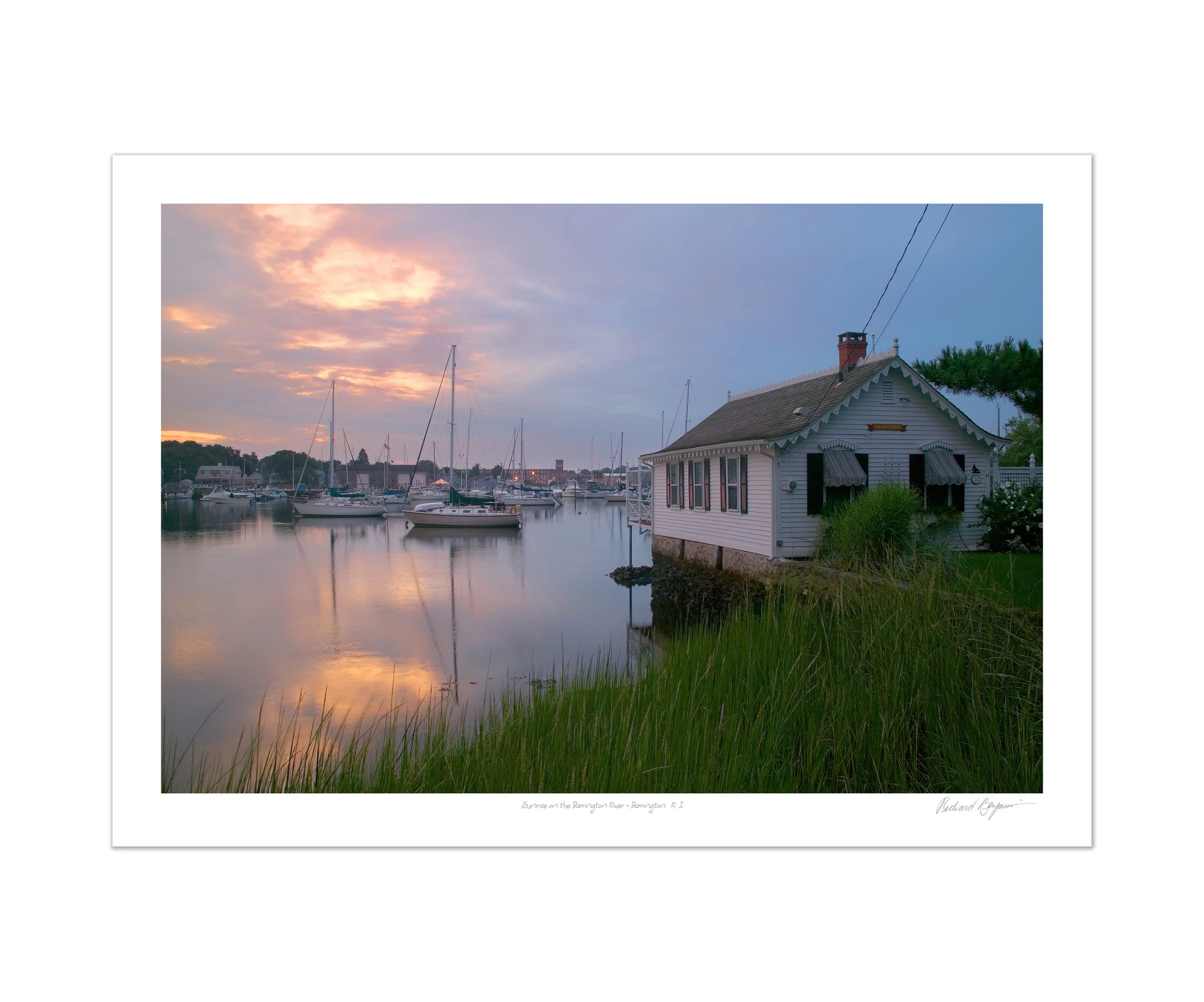 Richard Benjamin, "Sunrise on the Barrington River - Barrington, RI"