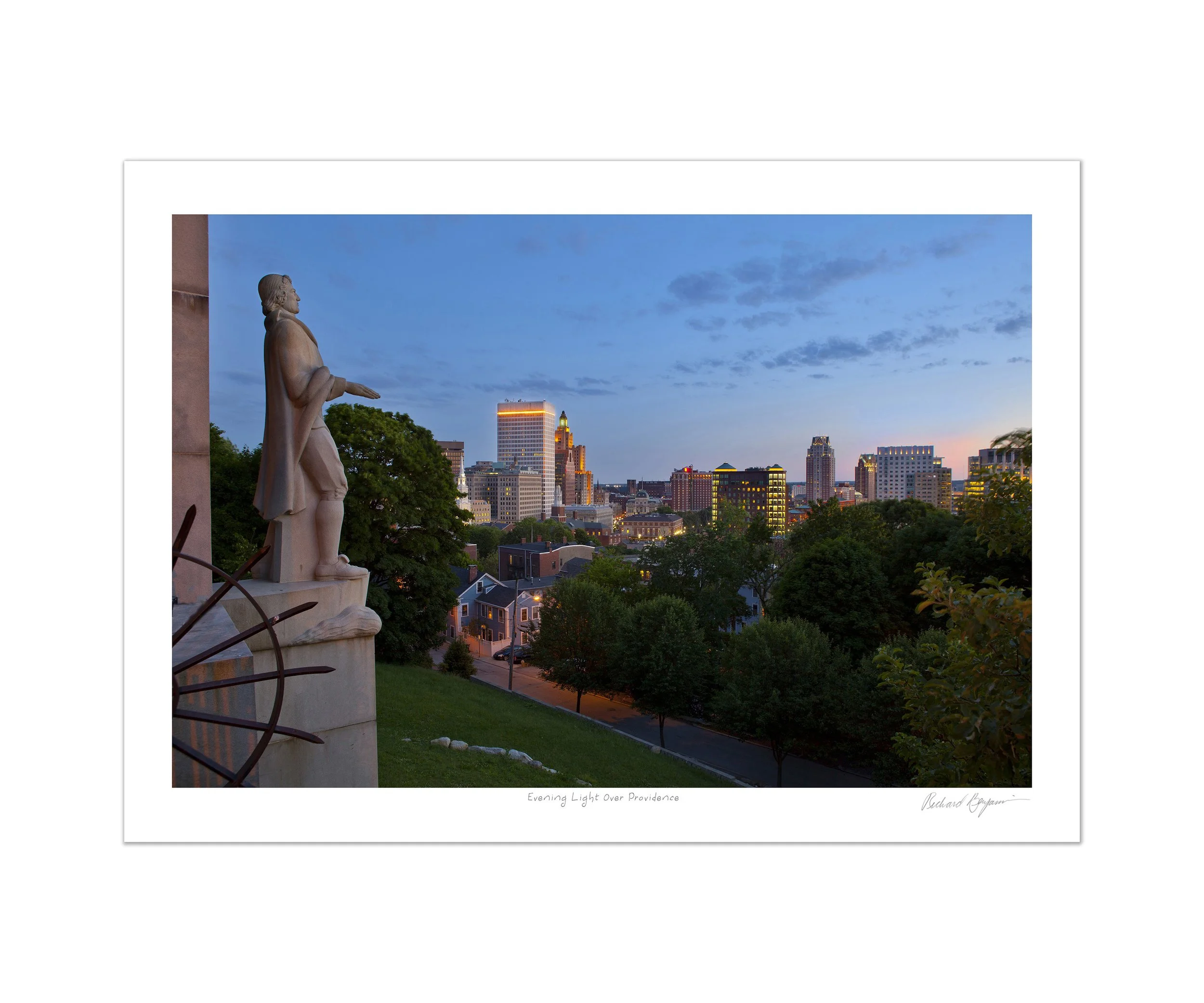Richard Benjamin, "Evening Light Over Providence"