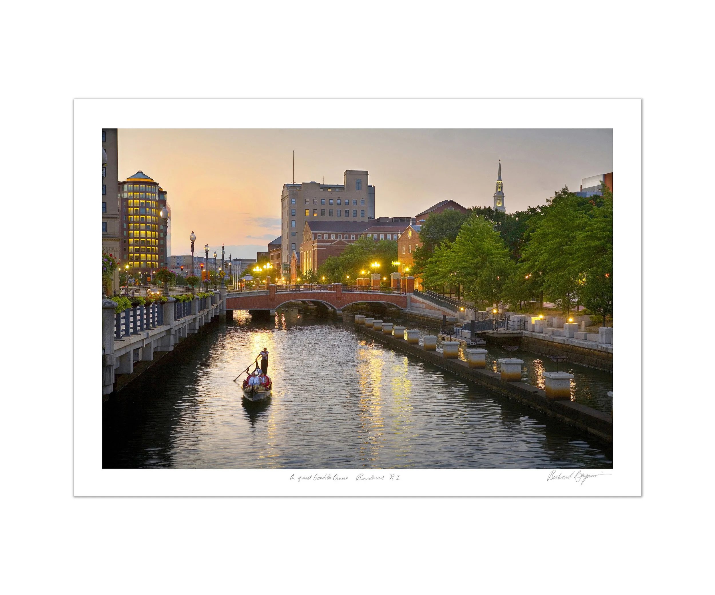 Richard Benjamin, "A Quiet Gondola Cruise, Providence, RI"