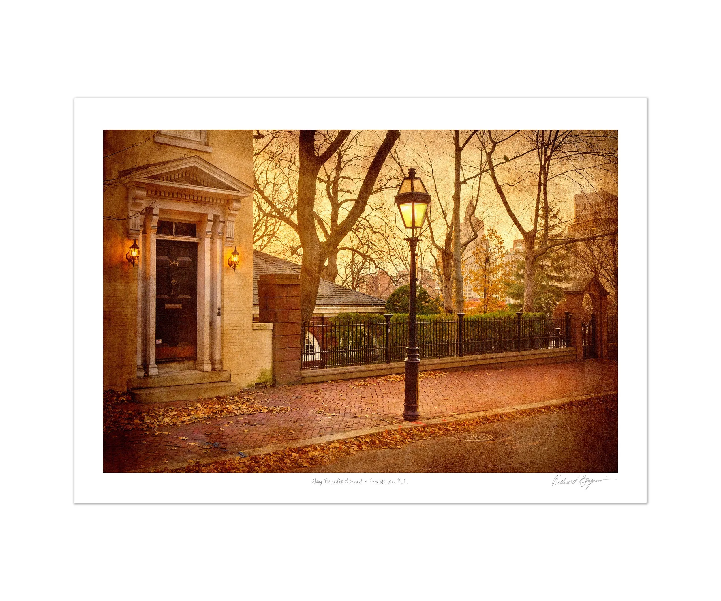 Richard Benjamin, "Along Benefit Street - Providence, RI"