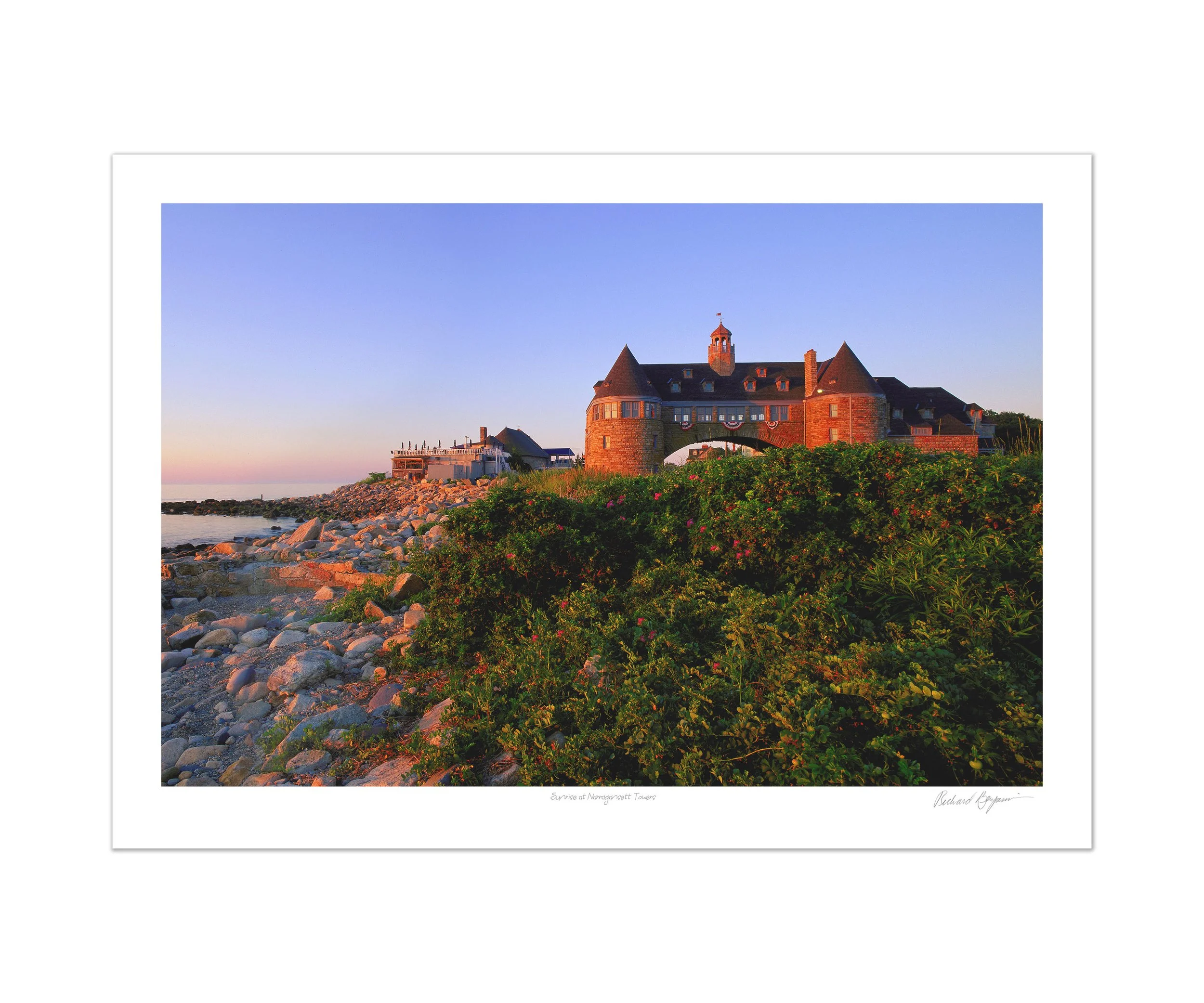Richard Benjamin, "Sunrise at Narragansett Towers"