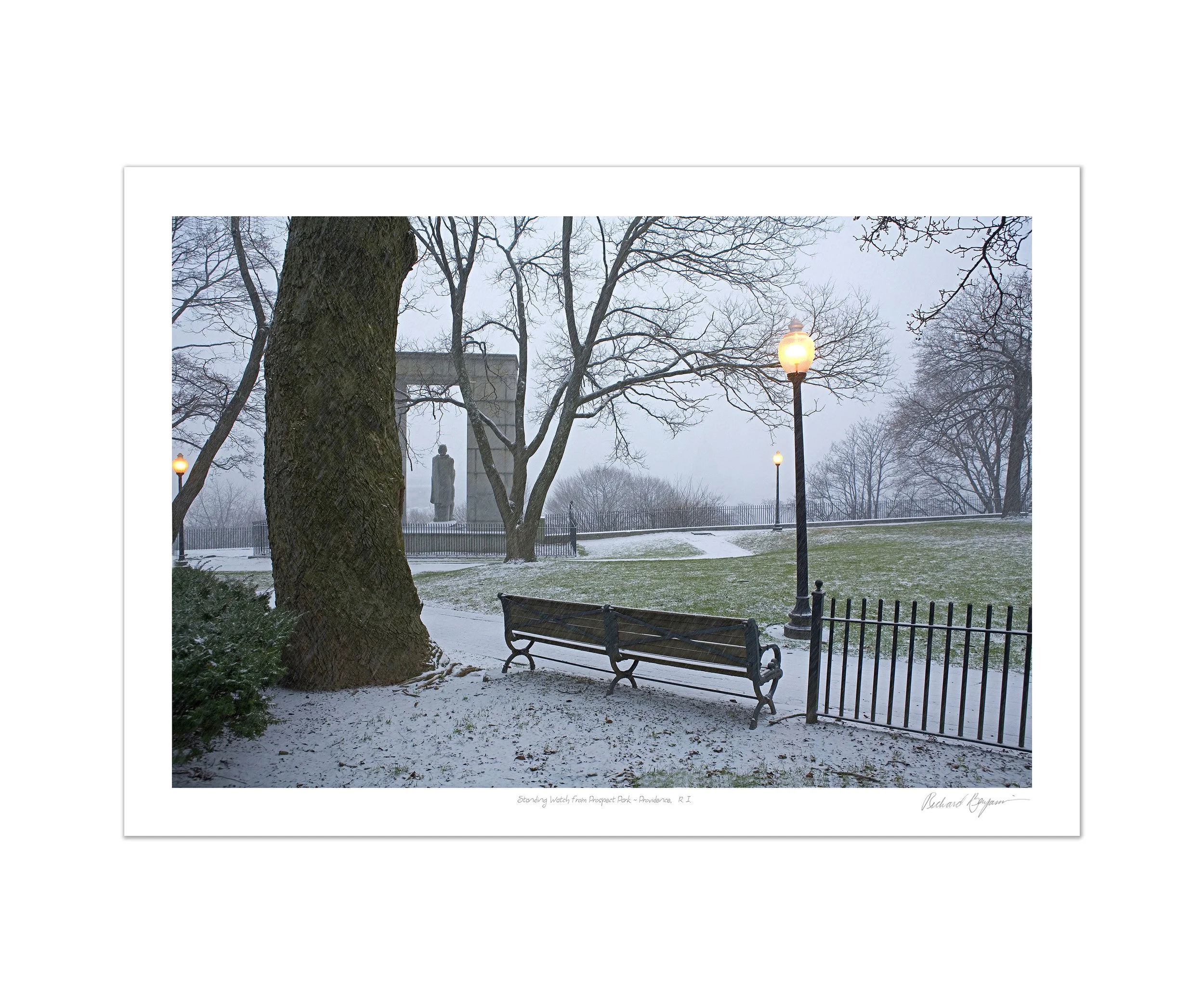Richard Benjamin, "Standing Watch From Prospect Park, Providence, RI"