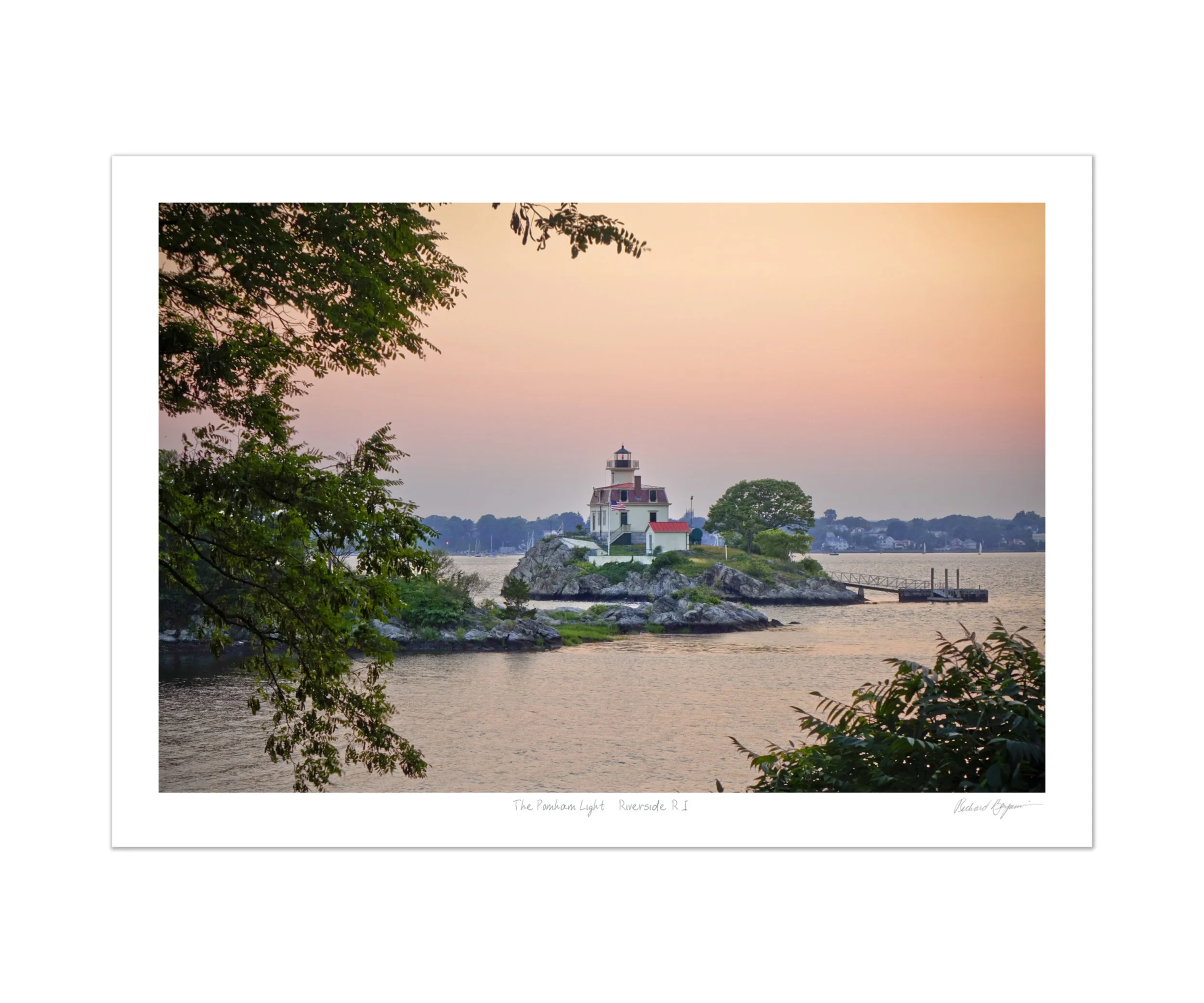 Richard Benjamin, "The Pomham Light - Riverside, RI"