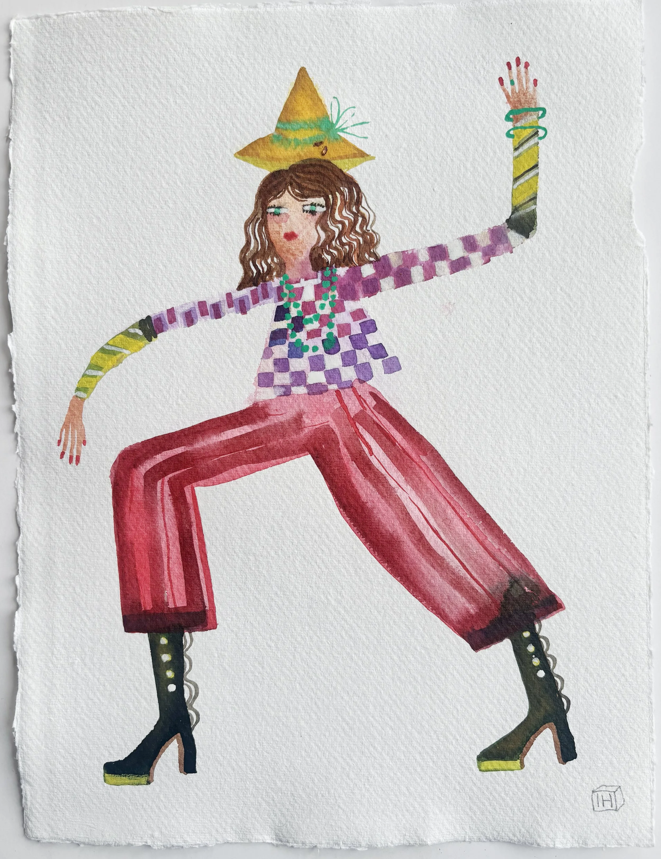 YELLOW SMALL HAT