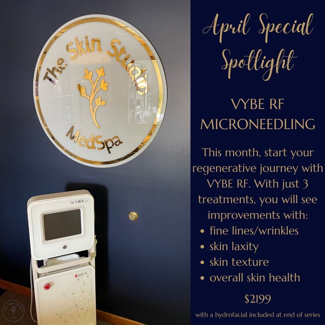 April Special Spotlight!

Vybe RF Microneedling is a treatment you do NOT want to sleep on!!

Rebuild collagen
Improve texture
Improve firmness
Improve fine lines/wrinkles

Minimal to zero downtime
See results in 30-45 days!!

#microneedling #rfmicro
