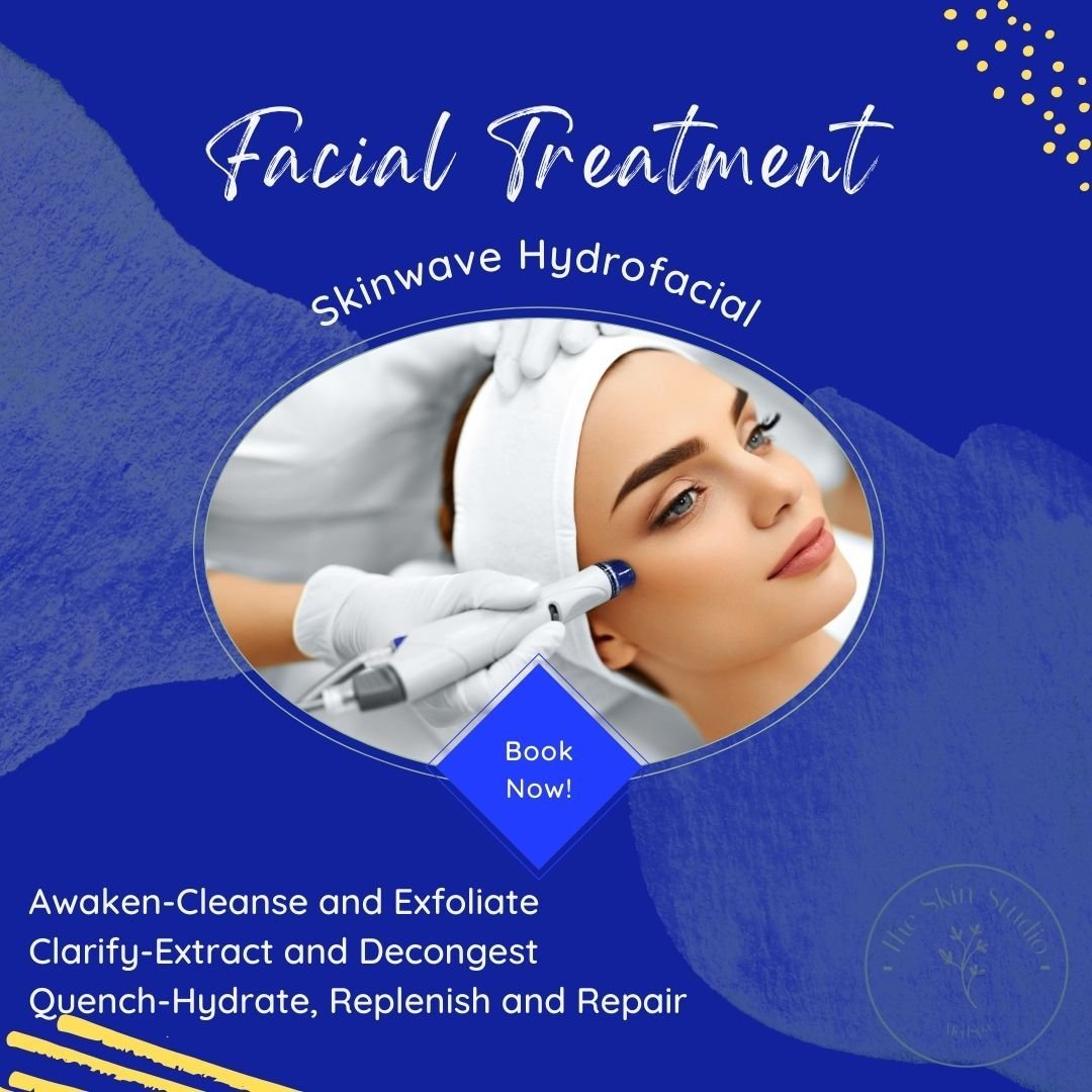 Skinwave Hydrofacial is a non-invasive skincare treatment that offers several benefits:

Deep Cleansing: The Hydrofacial uses a combination of gentle exfoliation, suction, and hydration to deeply cleanse the skin, removing dead skin cells, excess oil