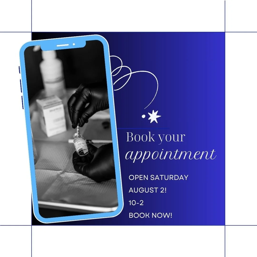 Need a Saturday appointment?
We have it!! 

Open THIS SATURDAY!! AUGUST 2ND
10-2
Have a fresh look to start August!

Schedule now

Angela Murray, BSN, RN-Injector

#lipfiller #tox #nomorewrinkles #skincare #summerglow #refreshforfall #filler #knoxski