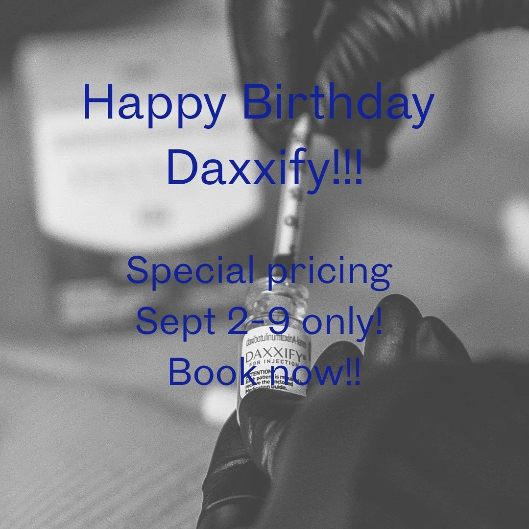 Happy Birthday Daxxi!!!

Are we crazy for offering these gifts to you for Daxxi&rsquo;s birthday? MAYBE

But, you&rsquo;ll be the one looking amazing all fall with no wrinkles and amazingly glowing skin!

Don&rsquo;t wait&hellip;&hellip;spaces are li