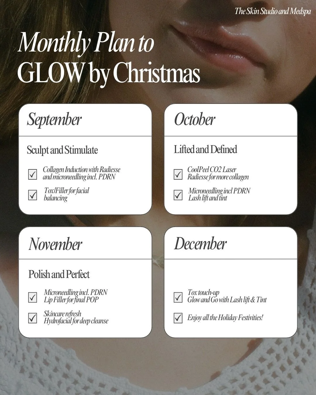 Beautiful skin at the holidays takes a plan...and it begins NOW!

Want all of your holiday photos to radiate with a glow and look of youthfulness that is the talk of every party?

Comment &quot;YES&quot; below to find out how

#holidayskinplan #healt