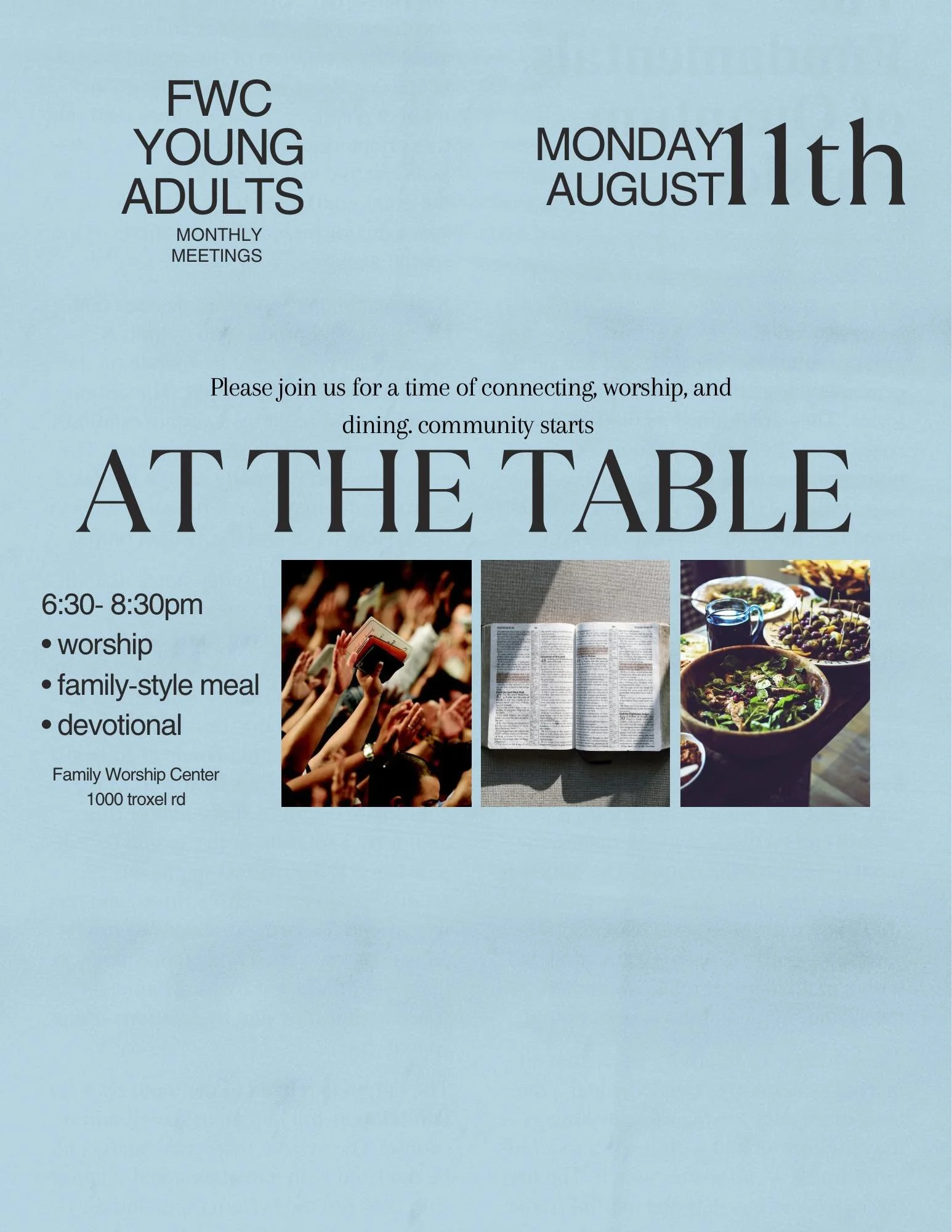 Young Adults - AT THE TABLE
