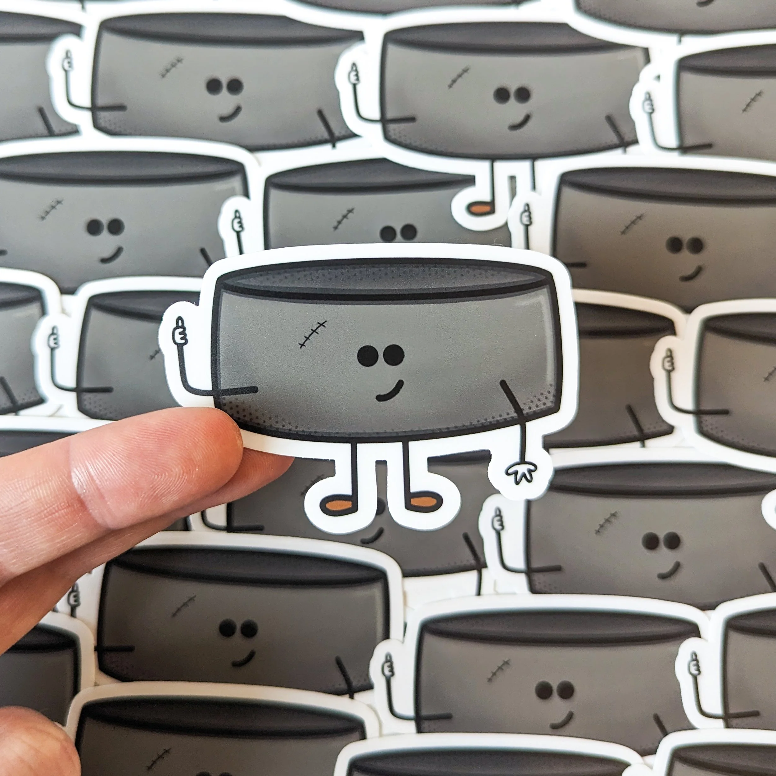 Hockey Puck Sticker // Vinyl Sticker