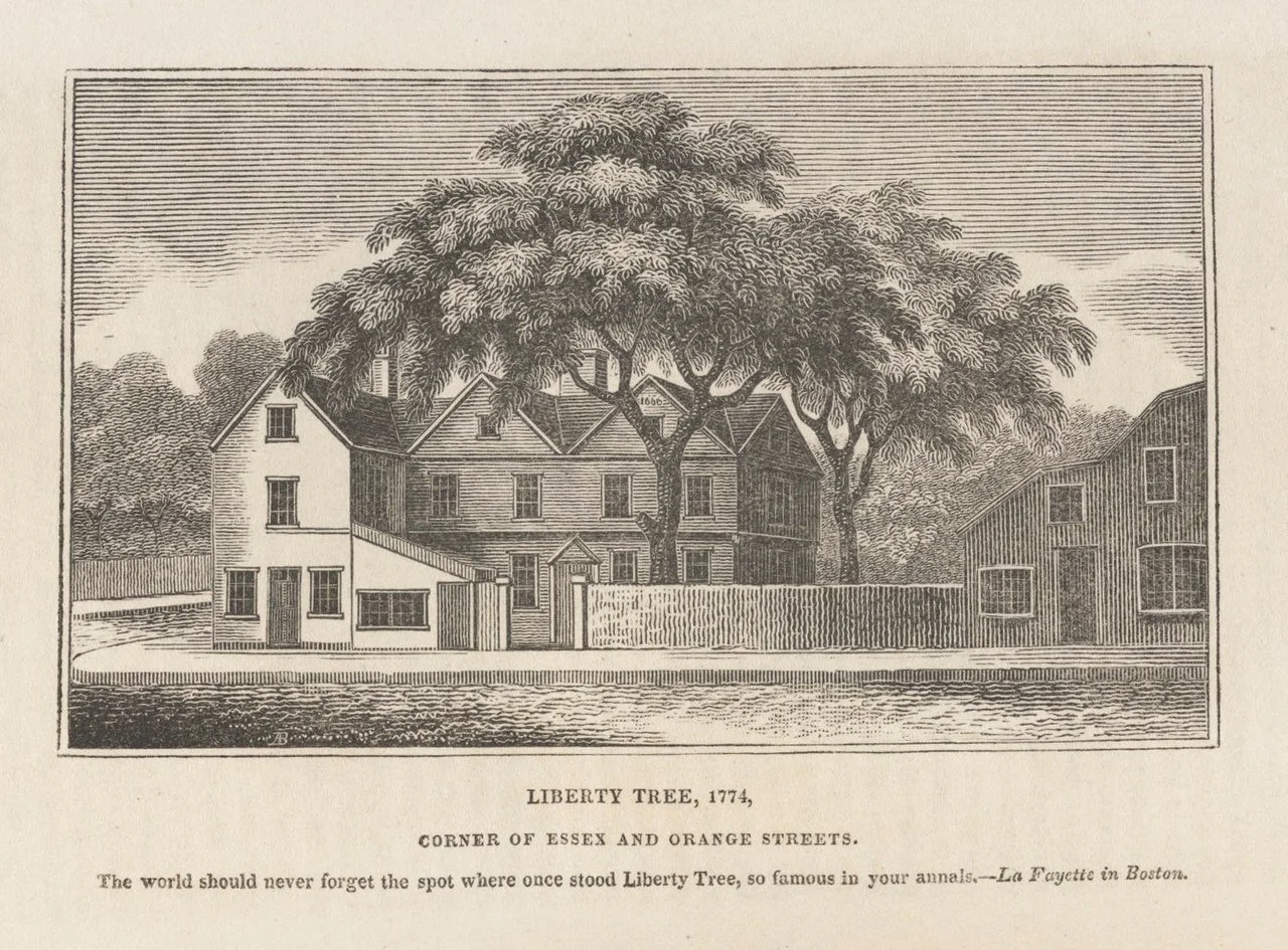 The Original Liberty Tree in Boston