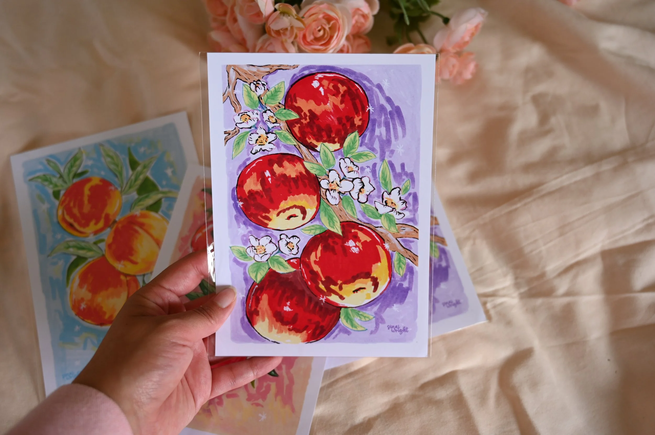 Whimsical Apples Print