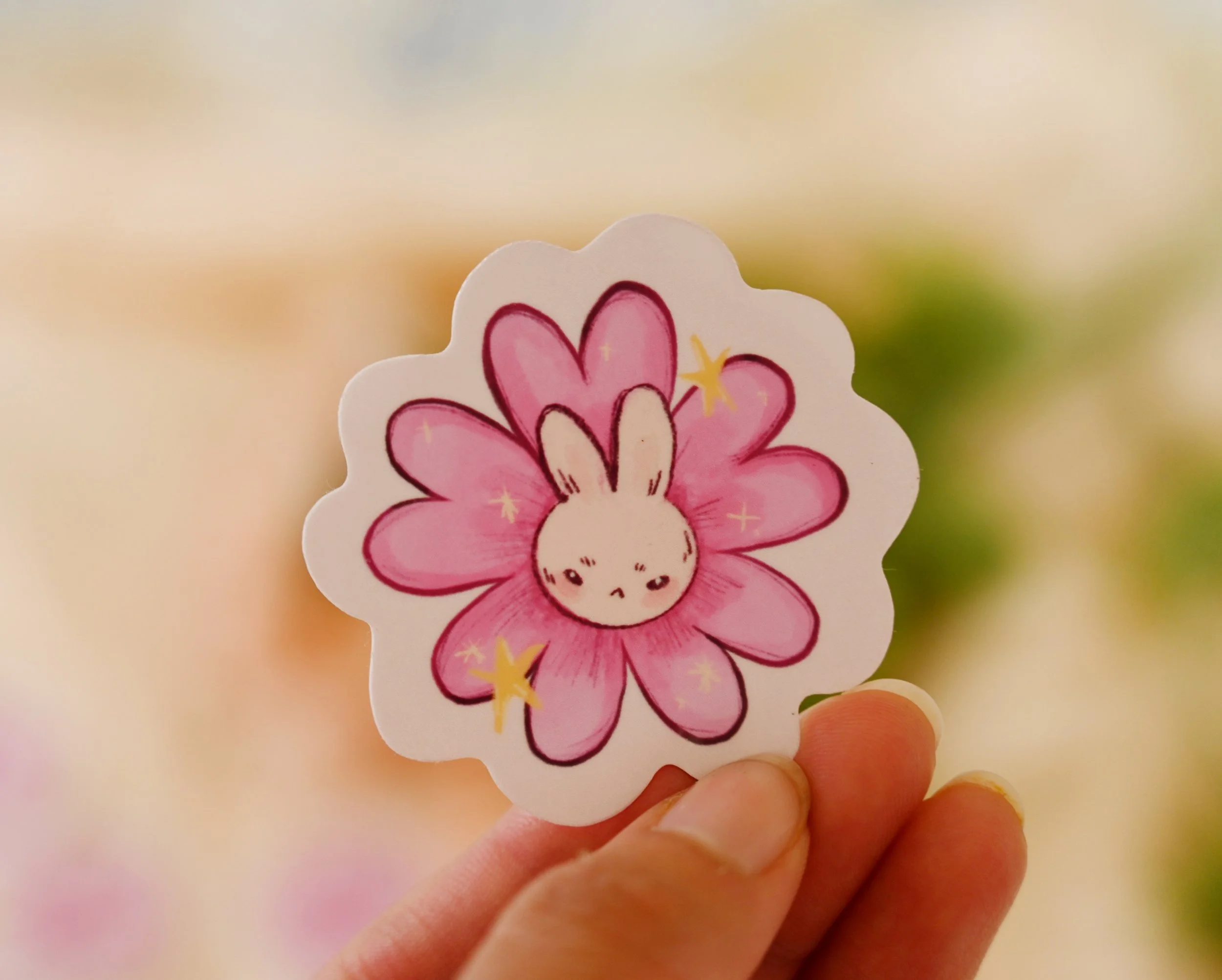 Buuny Flower Sticker