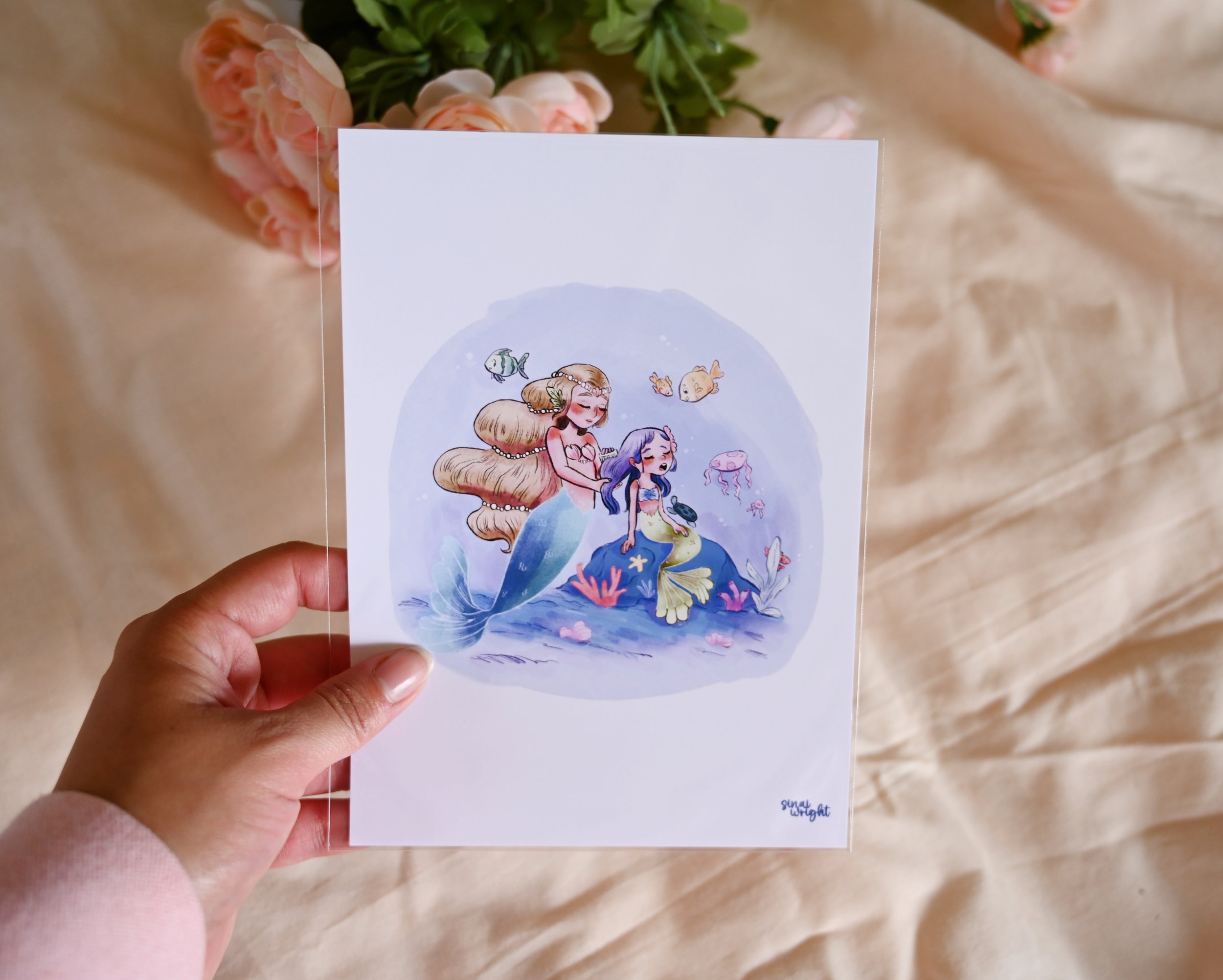 Mermaid Mama and daugther