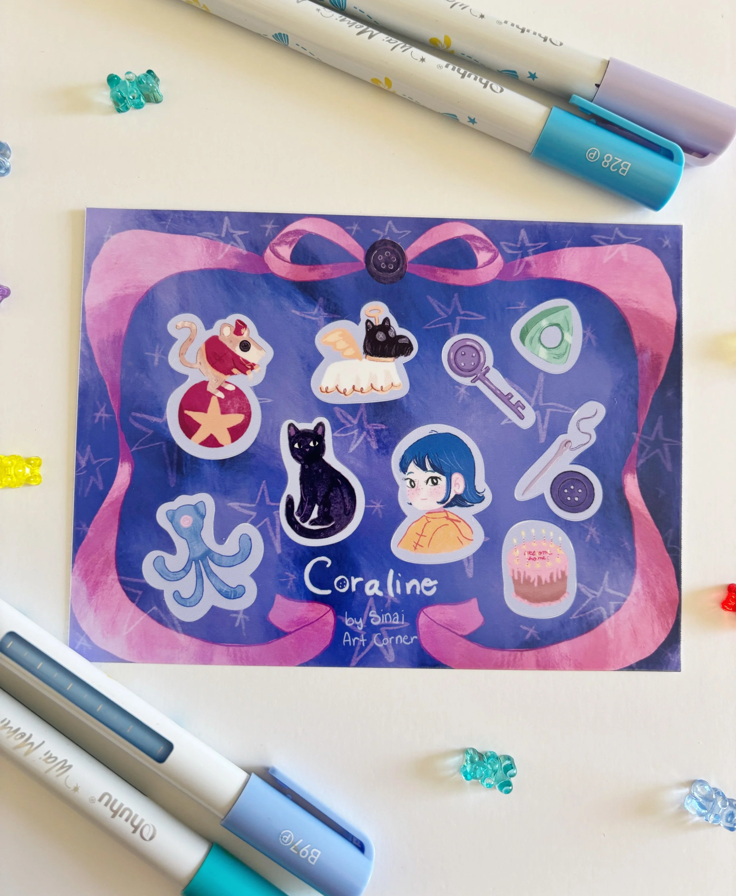 Coraline Sticker Sheet
