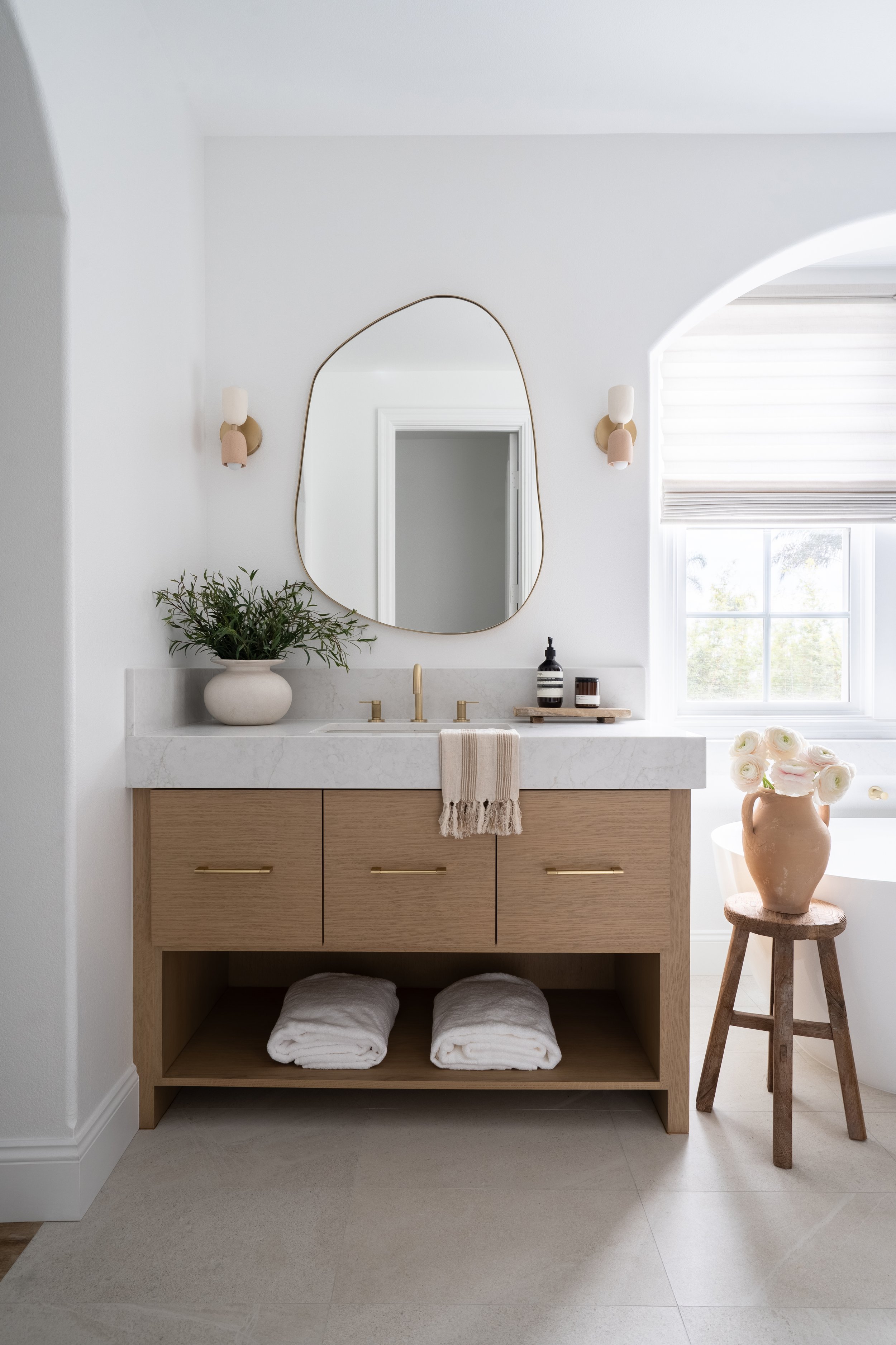Inside an Organic Modern Primary Bathroom RENOVATION in Encinitas