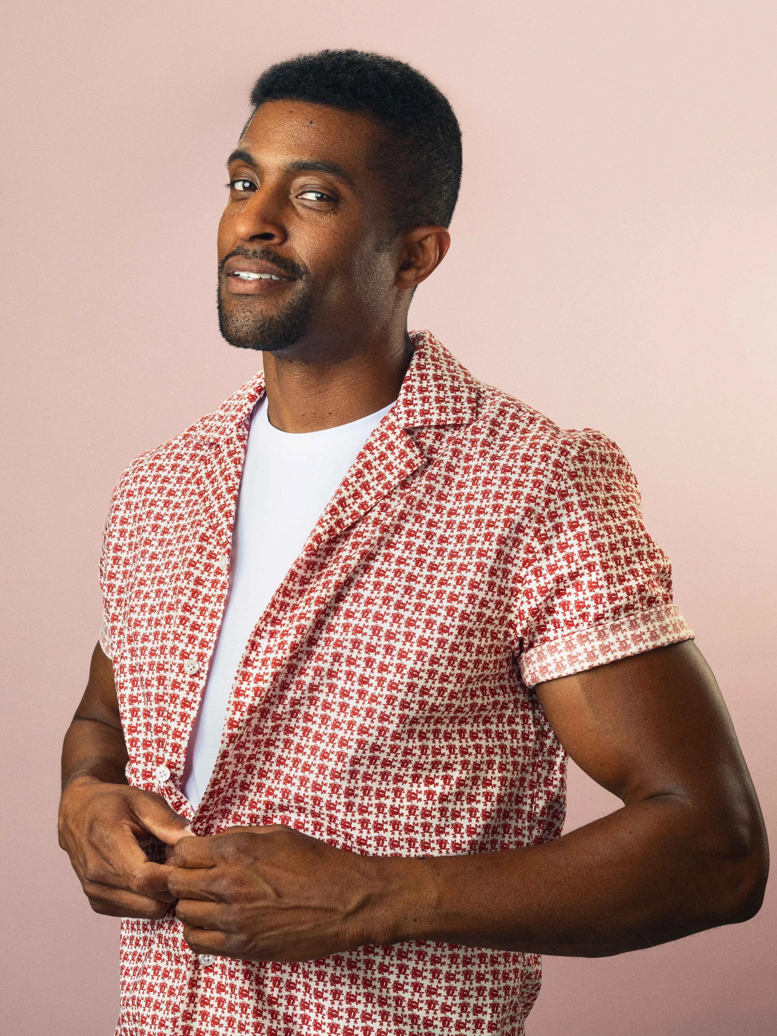 A professional headshot and and product photoshoot for League of Rebels, a luxury menswear brand based in Austin, TX