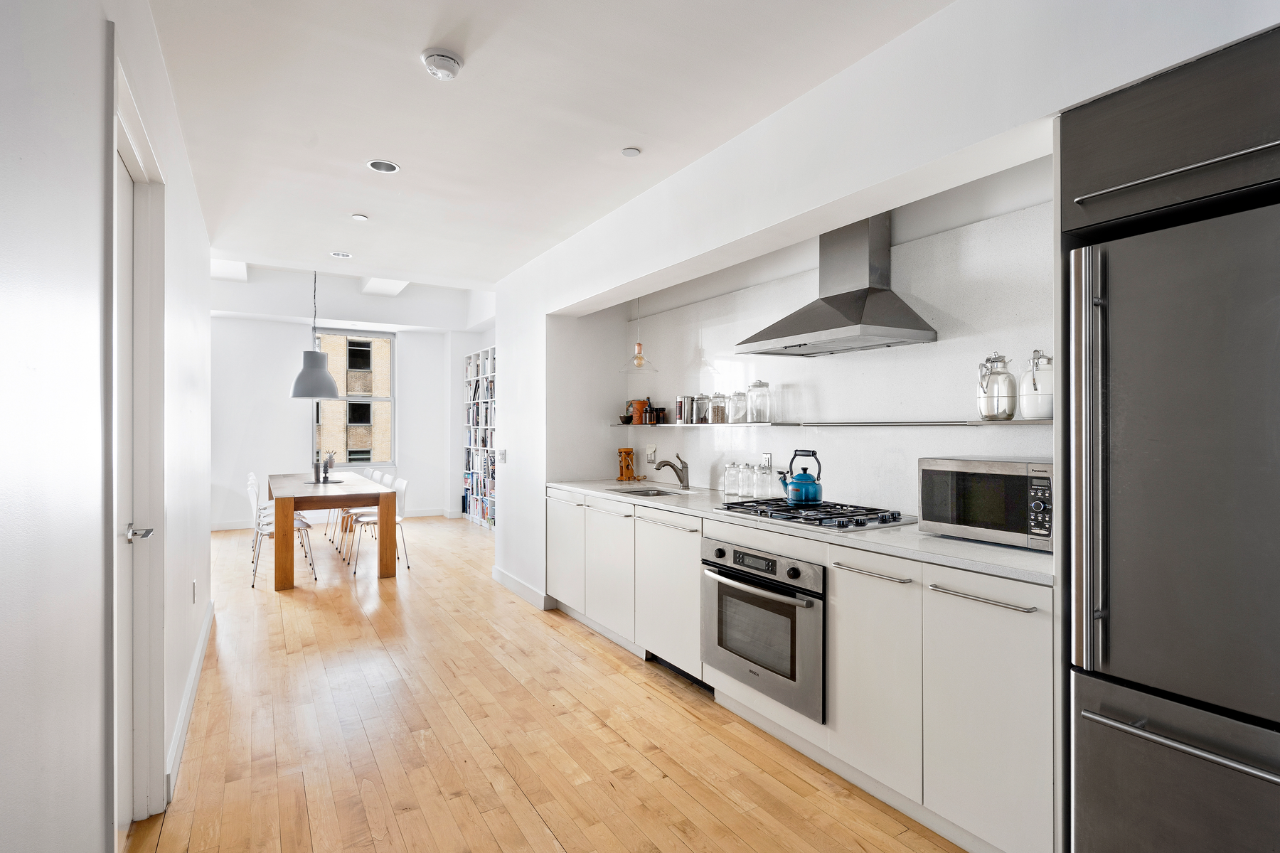 An interior real estate and architectural photo using HDR bracketing in New York City