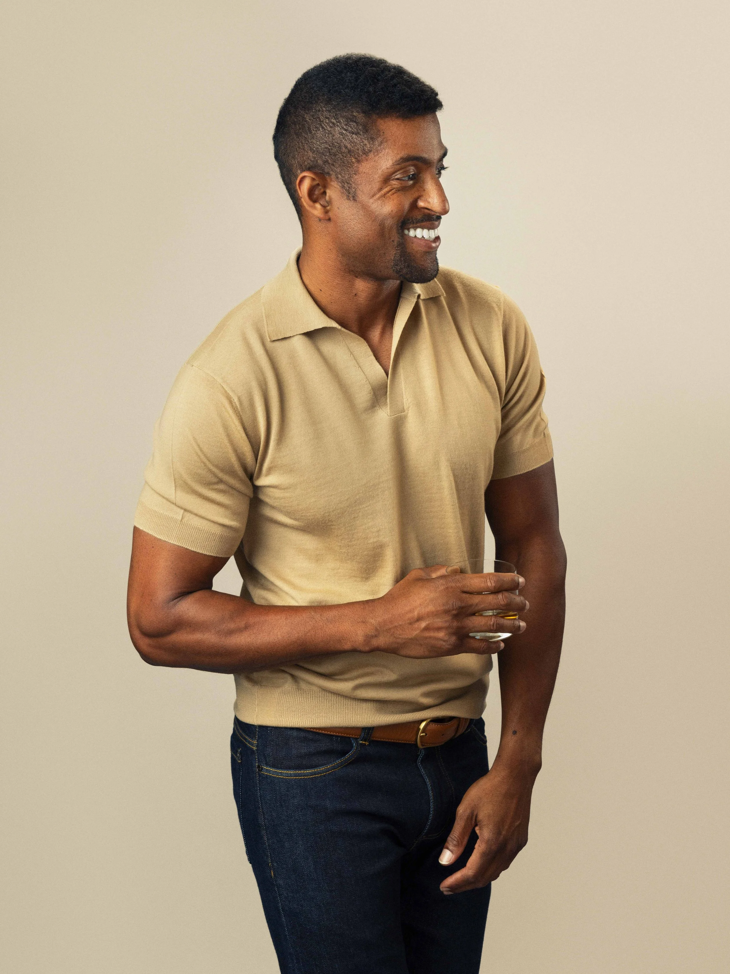 A professional headshot and and product photoshoot for League of Rebels, a luxury menswear brand based in Austin, TX