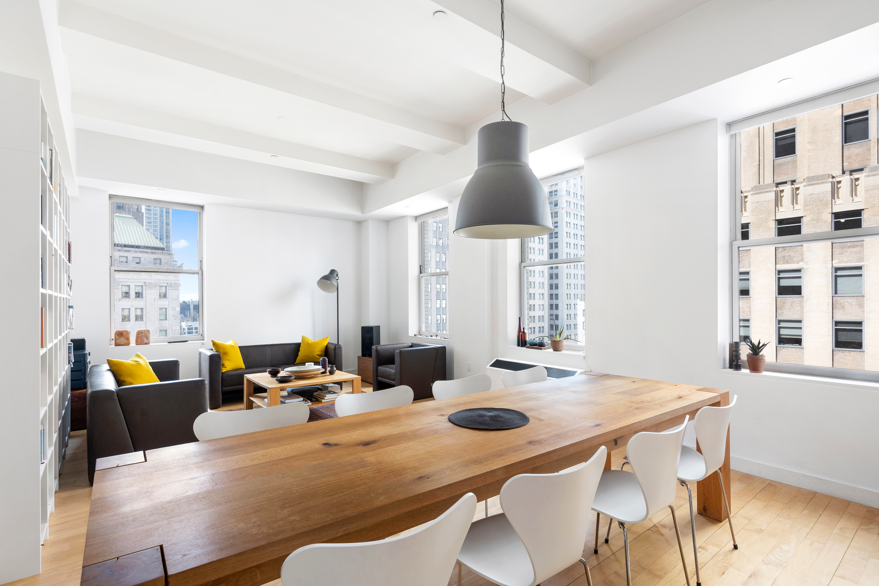An interior real estate and architectural photo using HDR bracketing in New York City