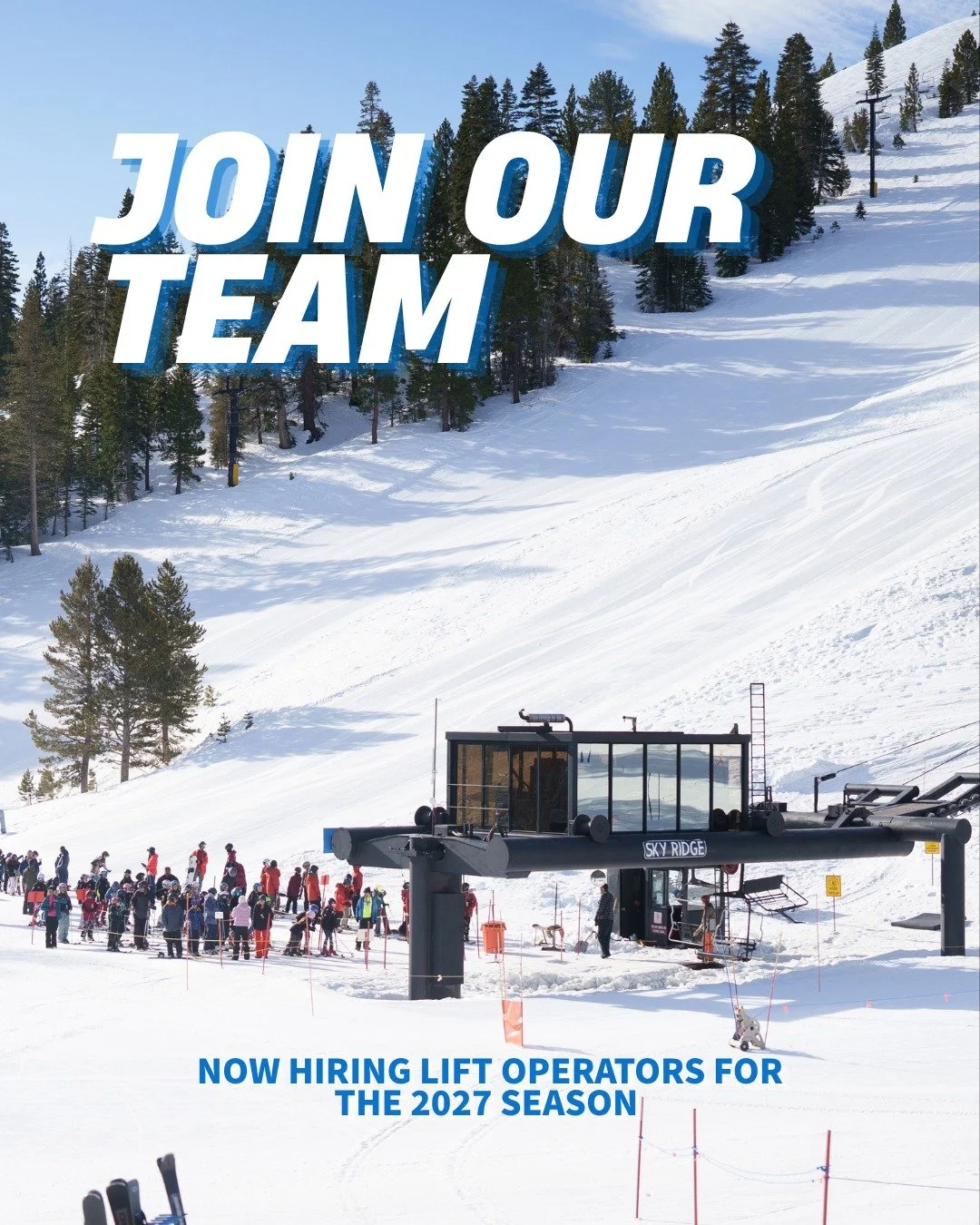 Want to be a part of our lift operations team this ski season? We're hiring! Whether you love skiing or snowboarding, enjoy working with fun people, or just want a great gig for the winter season, there's a place for you on our team!🎿 Email your res