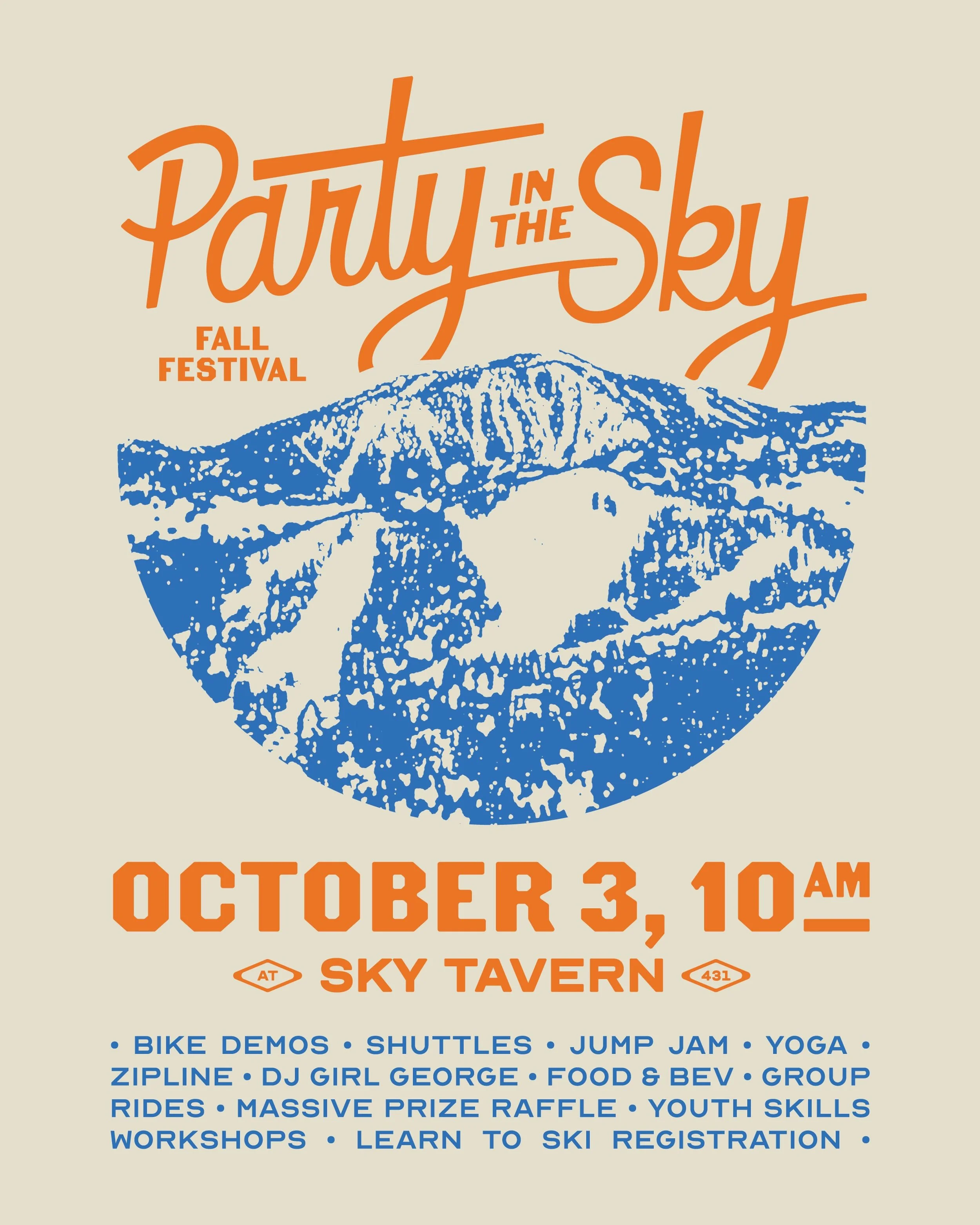Fall and Winter are coming. But first, we PARTY.

Join us Saturday, October 3 for Party in the Sky&mdash;Reno Tahoe&rsquo;s highest elevation annual fall festival with mountain biking, demos, shuttles, music, @projectdiscoverytahoe zip line, food &am