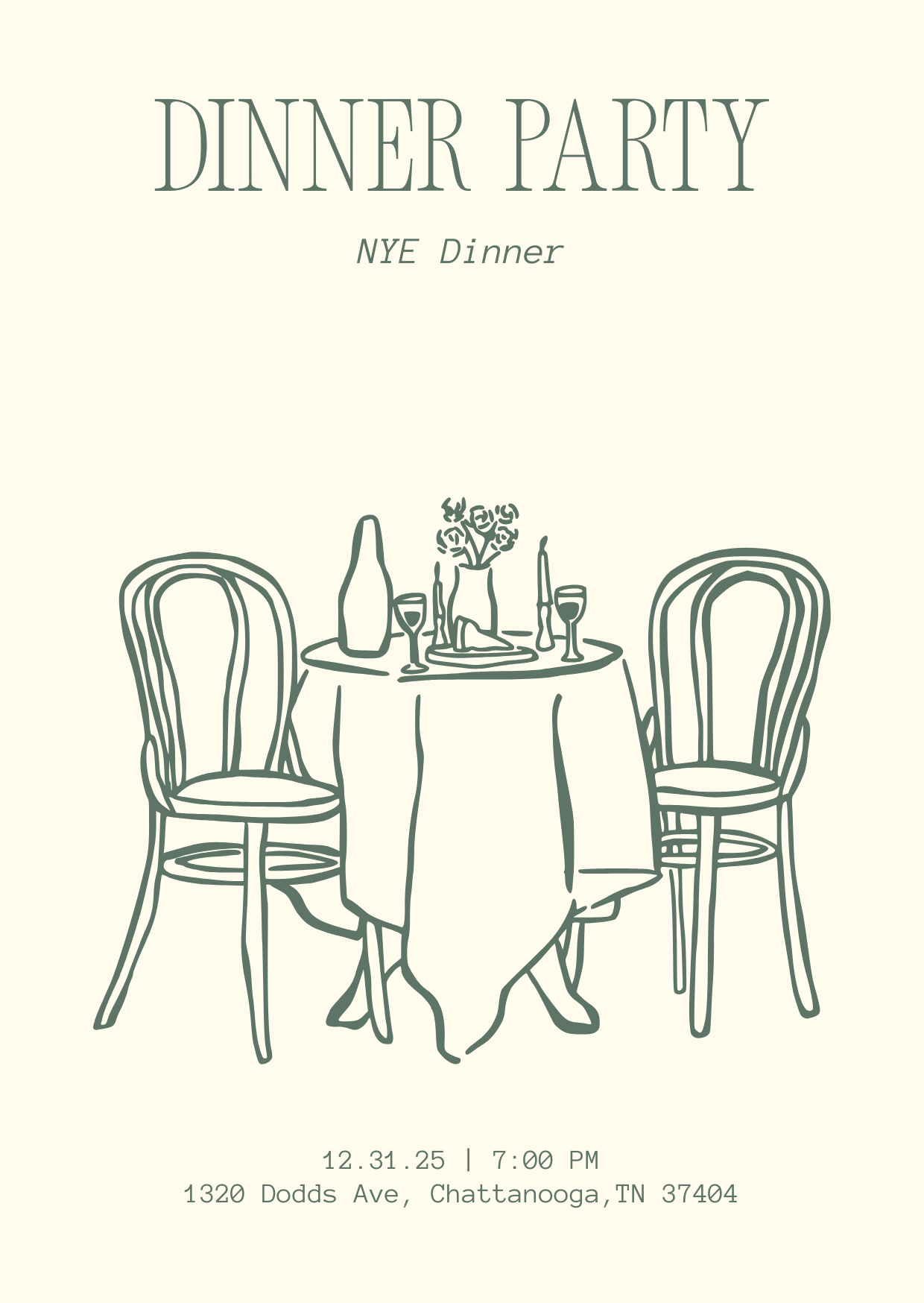 NYE Dinner Party