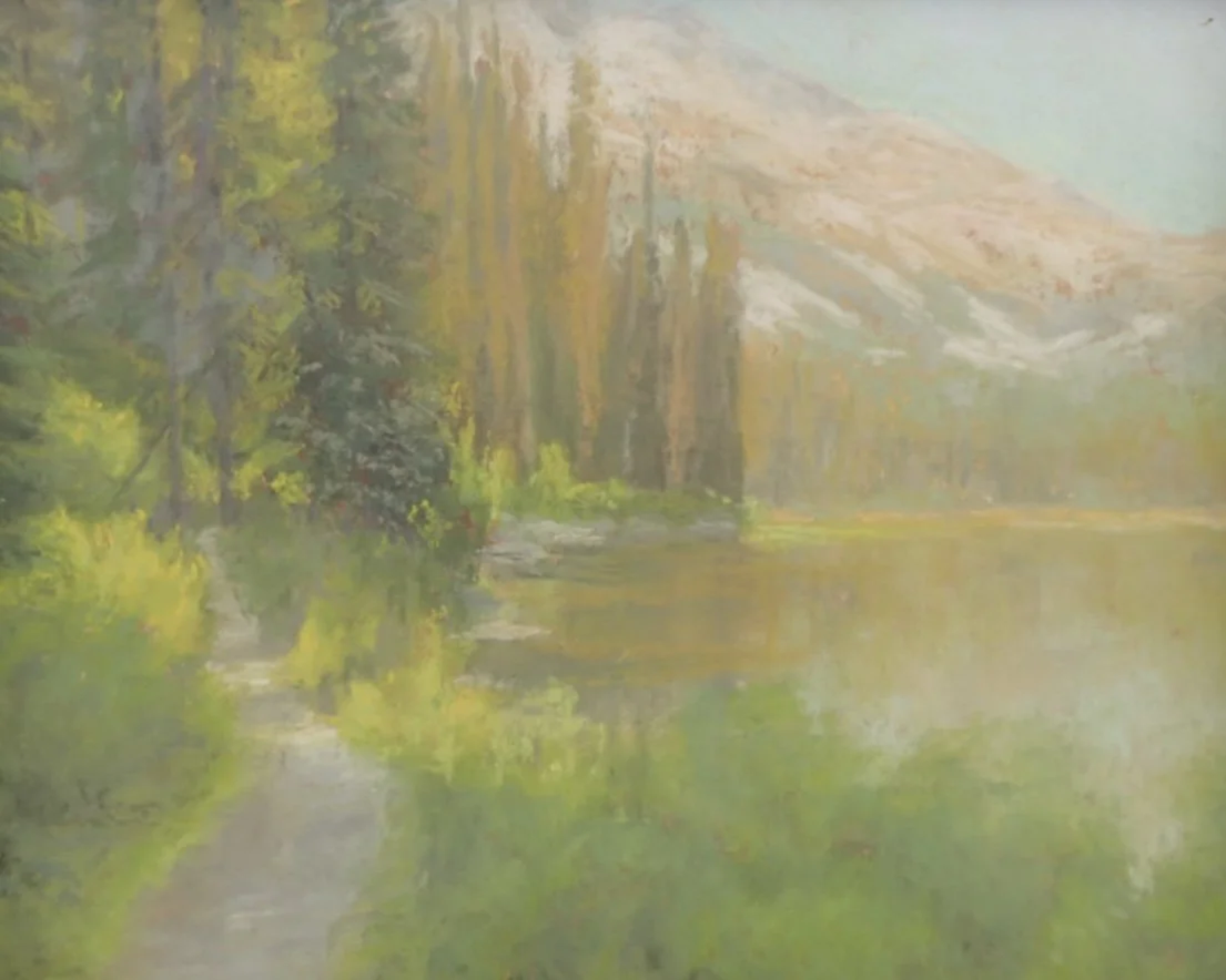 "Gibson Lake [study]" - pastel on sanded paper 8 x 10 - $300 framed