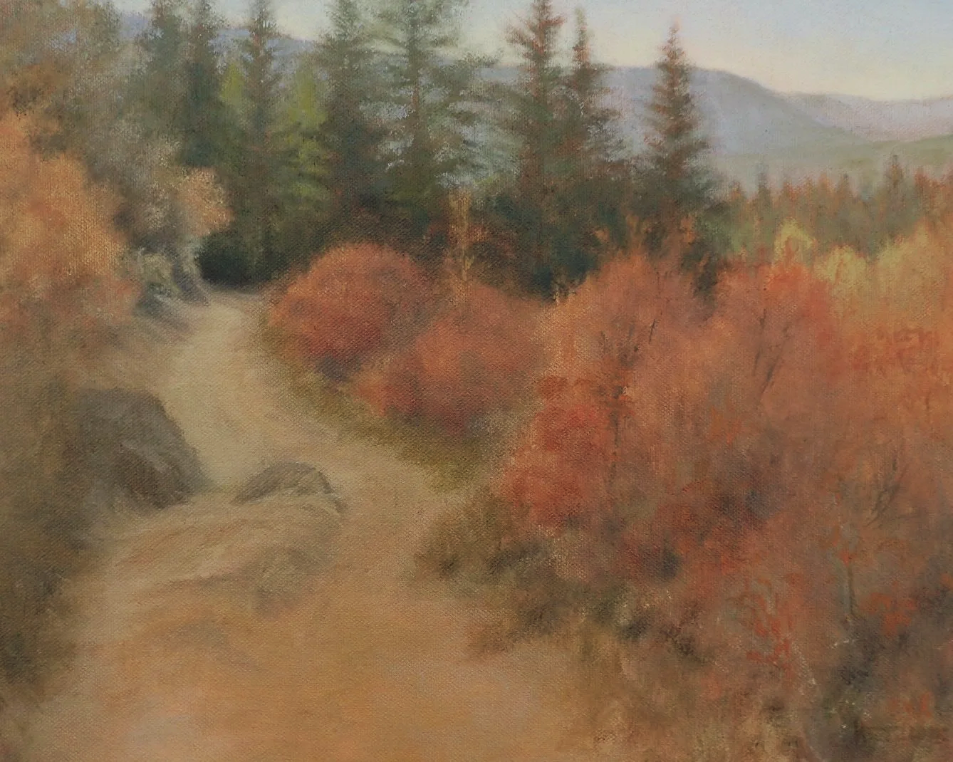 "Dove Hill" Castlegar BC - oil on canvas 11 x 14 - $475 framed